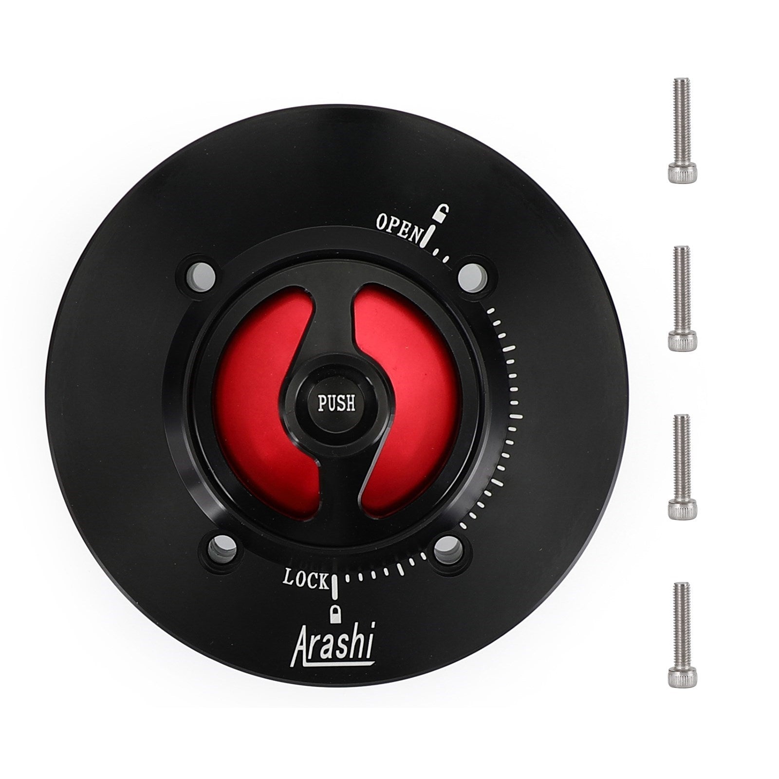 Quick Release Fuel Gas Cap Black For Kawasaki Ninja 400 650 ZX-6R 2019-2022