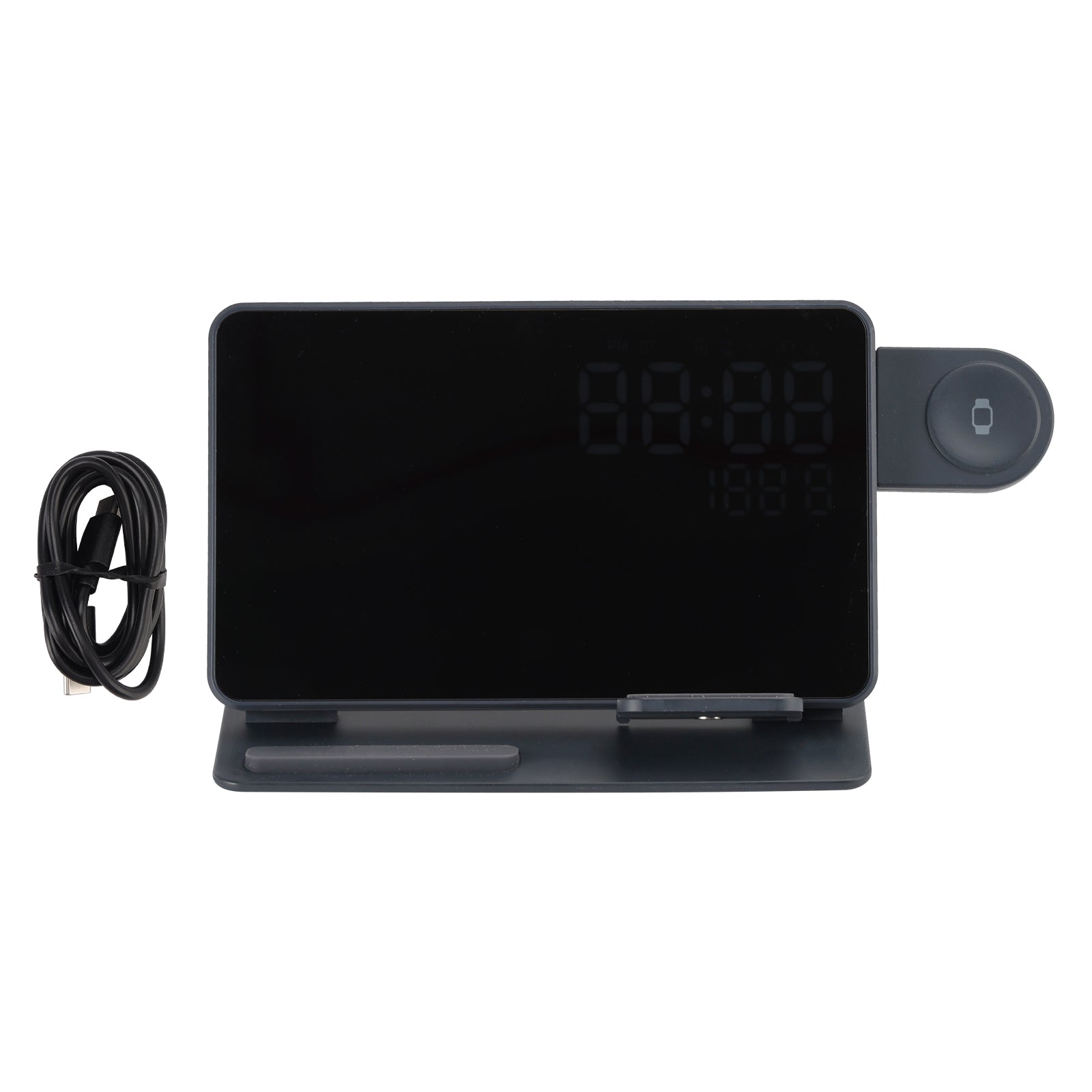 6-in-1 Wireless Charging Station Charger Clock for iPhone 17 16 15 Apple Watch