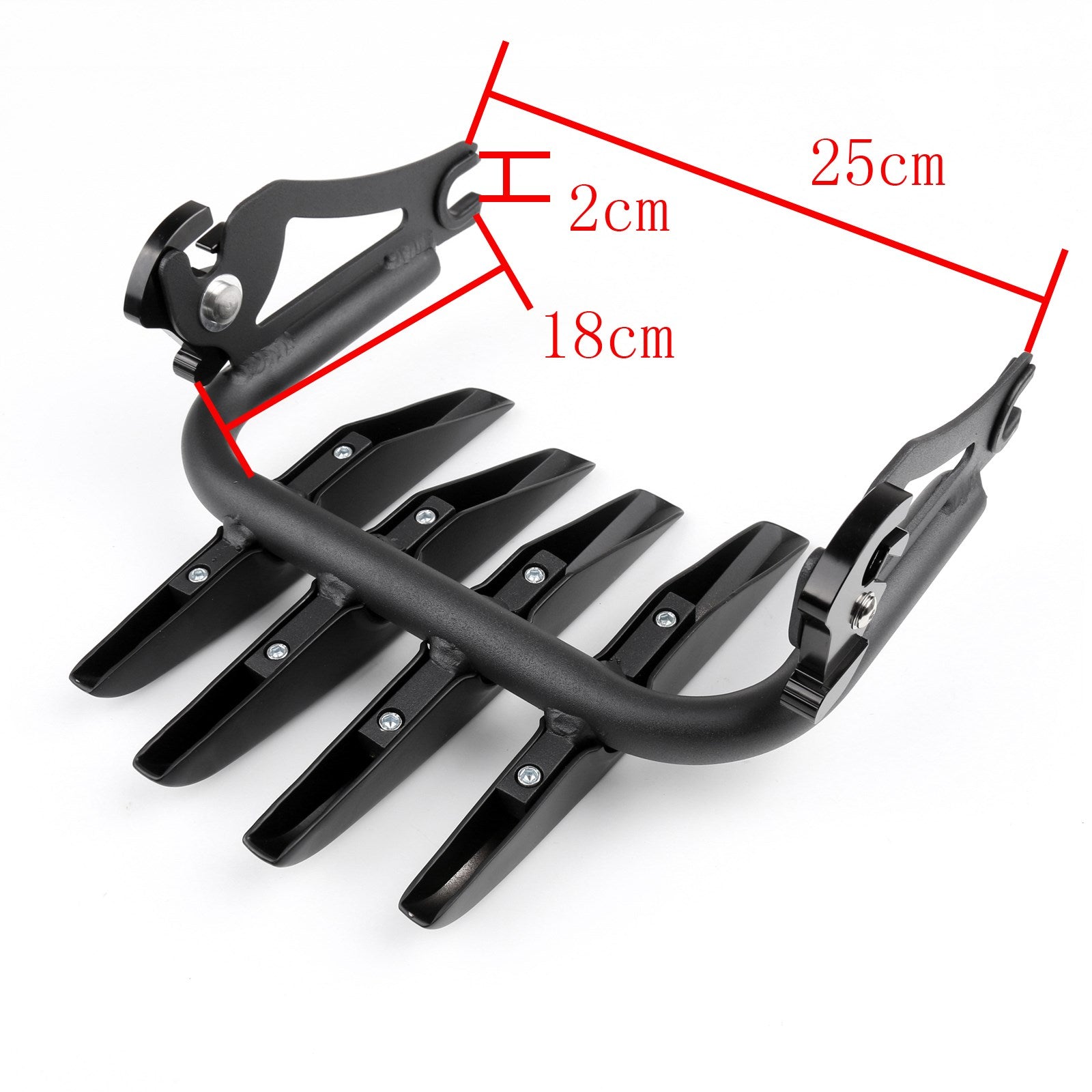 Rack de bagagem furtiva destacável para visitar FLHX FLHR FLHT FLTR 09+ BLK