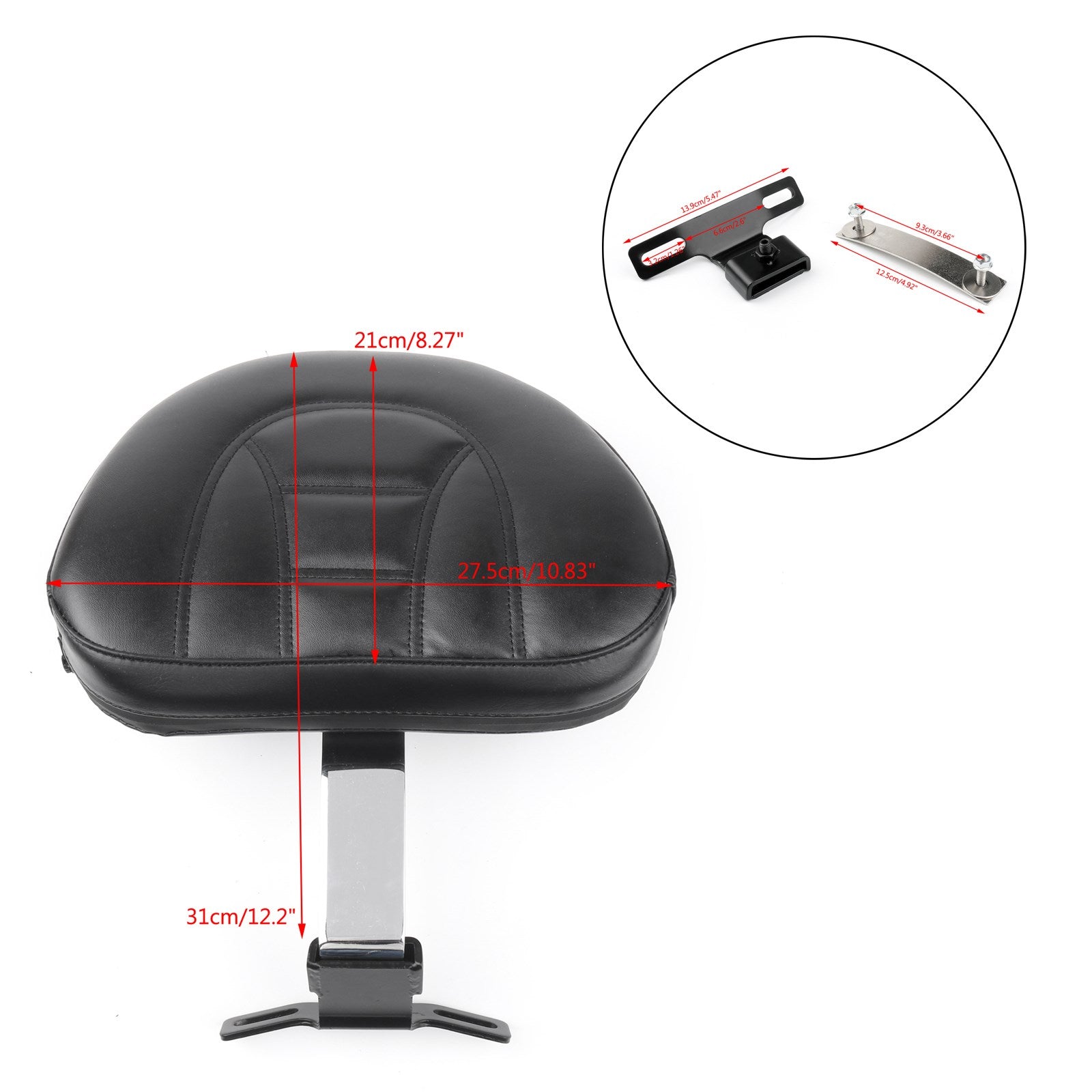 Coussin de dossier réglable pour conducteur, pour Harley Fatboy Heritage Softail générique, 2007 – 2017