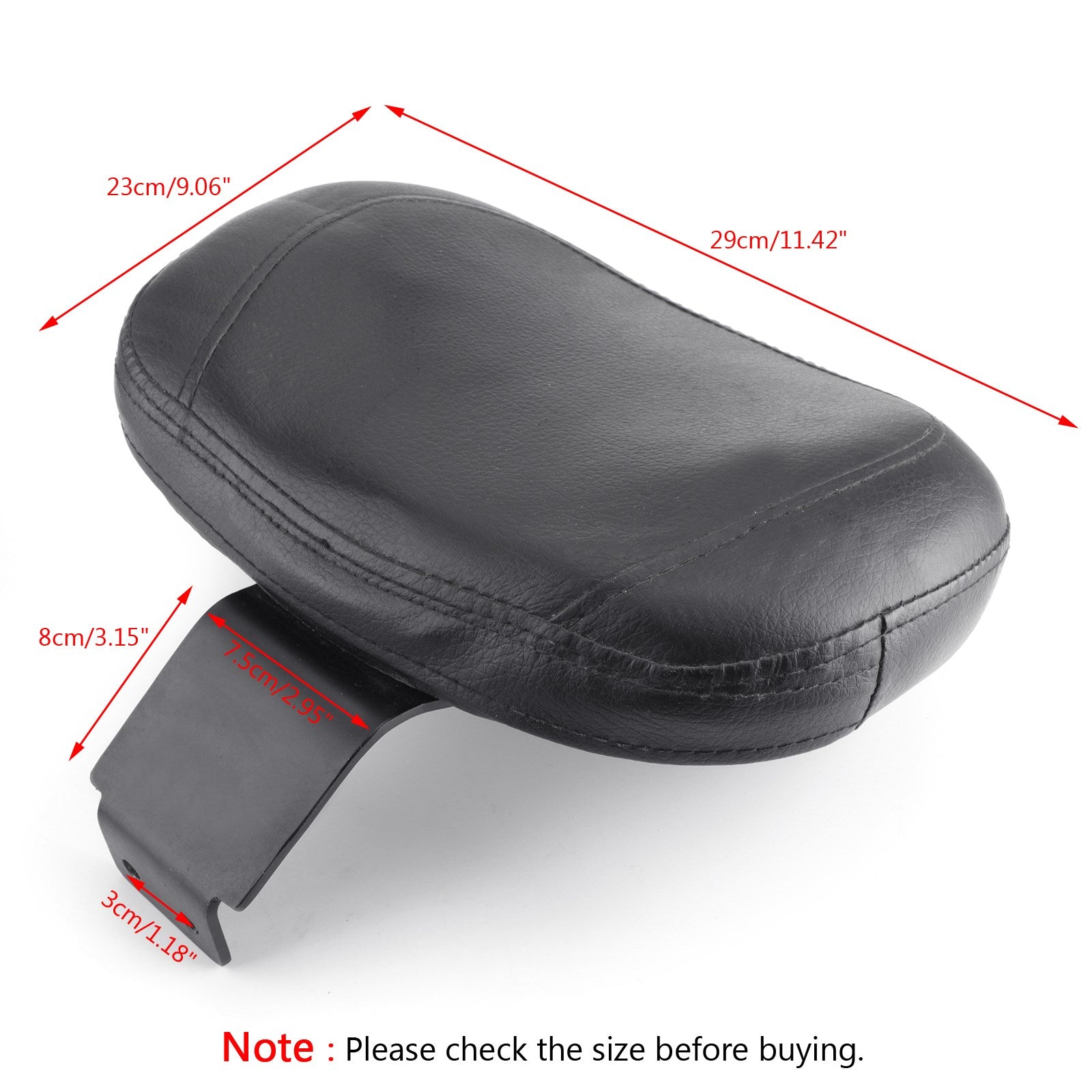 2001-2020 Suzuki Volusia VL400 VL800 Boulevard C50 Driver Backrest Cushion Pad Generic