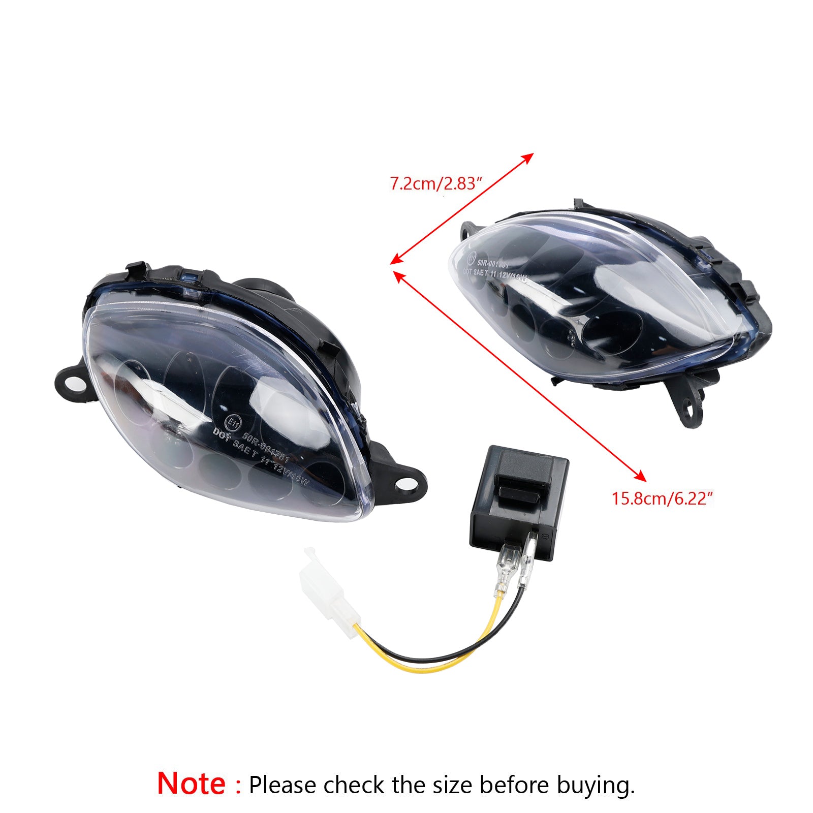 Suzuki Hayabusa GSXR1300 (1999-2007) Front Turn Signals 2 Color