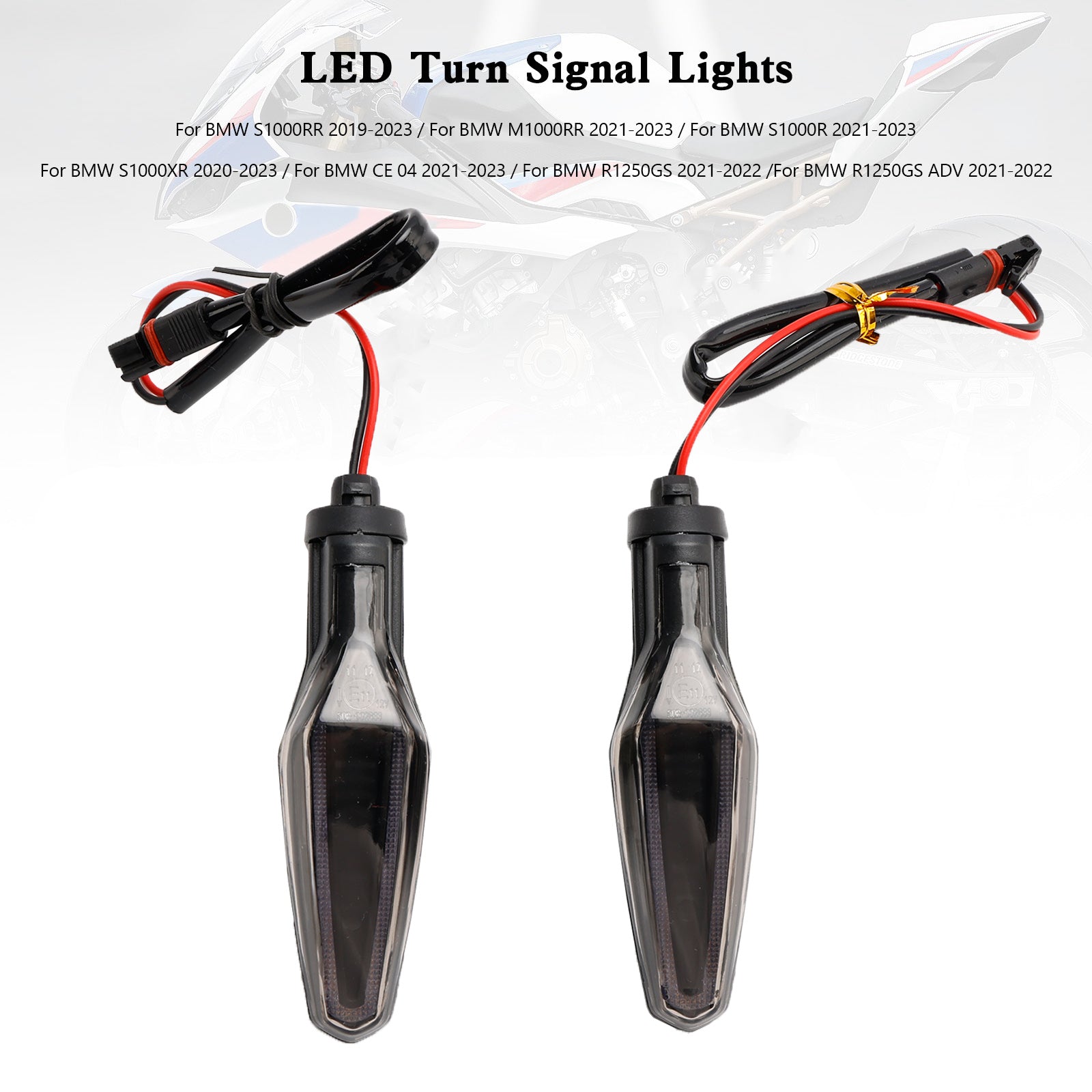 Clignotants LED pour BMW S1000XR S1000R R1250GS ADV CE 04 2020 – 2023