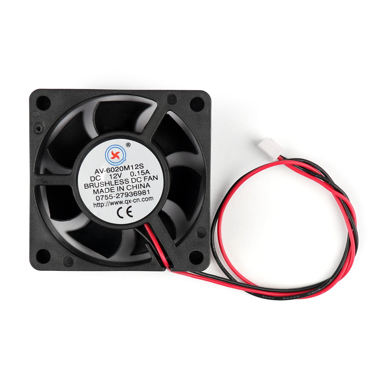 1Pcs DC Brushless Cooling PC Computer Fan 12V 6020s 60x60x20mm 0.15A 2 Pin Wire