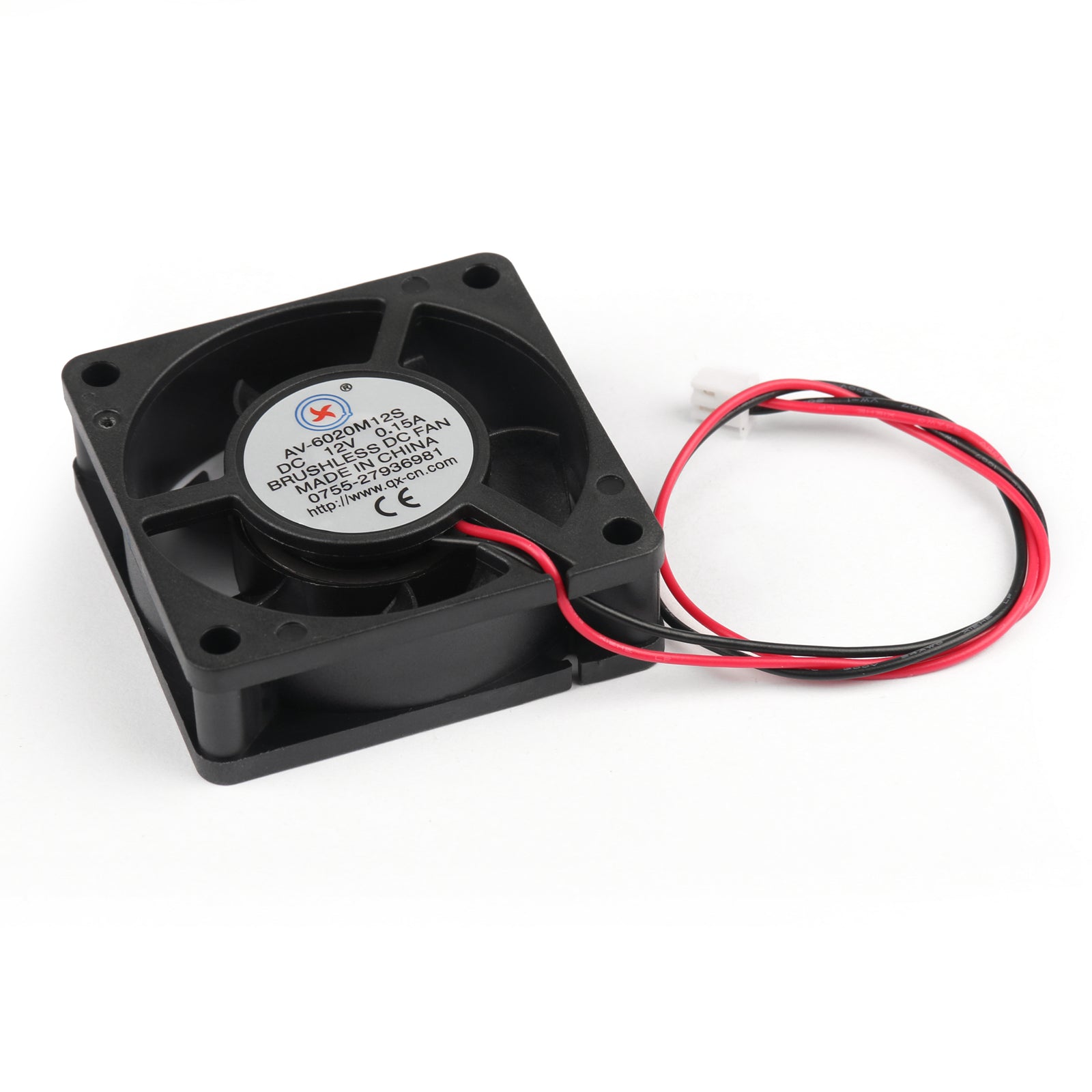 1 Stuks DC Borstelloze Koeling PC Computer Fan 12V 6020s 60x60x20mm 0.15A 2 Pin Draad