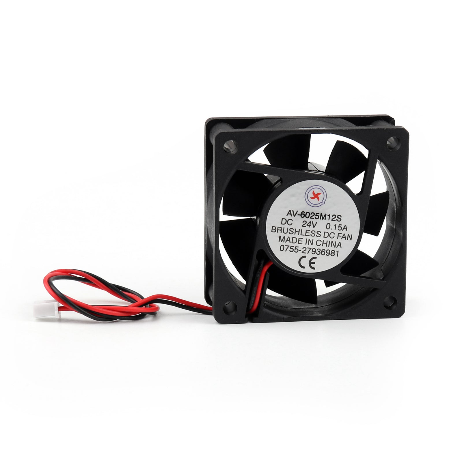 1 Stuks DC Borstelloze Koelventilator 24V 0.15A 6025S 60x60x25mm 2 Pin CUP Computer Fan