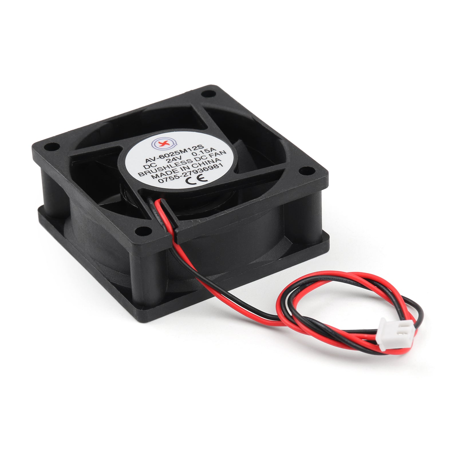 1 Stuks DC Borstelloze Koelventilator 24V 0.15A 6025S 60x60x25mm 2 Pin CUP Computer Fan