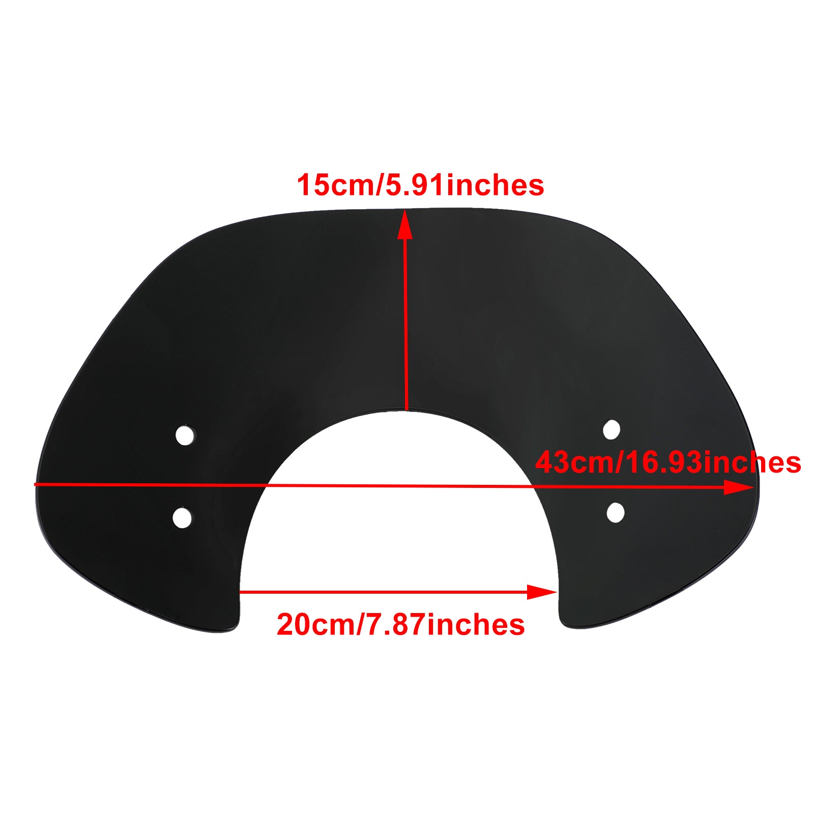 2017-2022 Vespa GTS250 GTS300 Short Windshield WindScreen