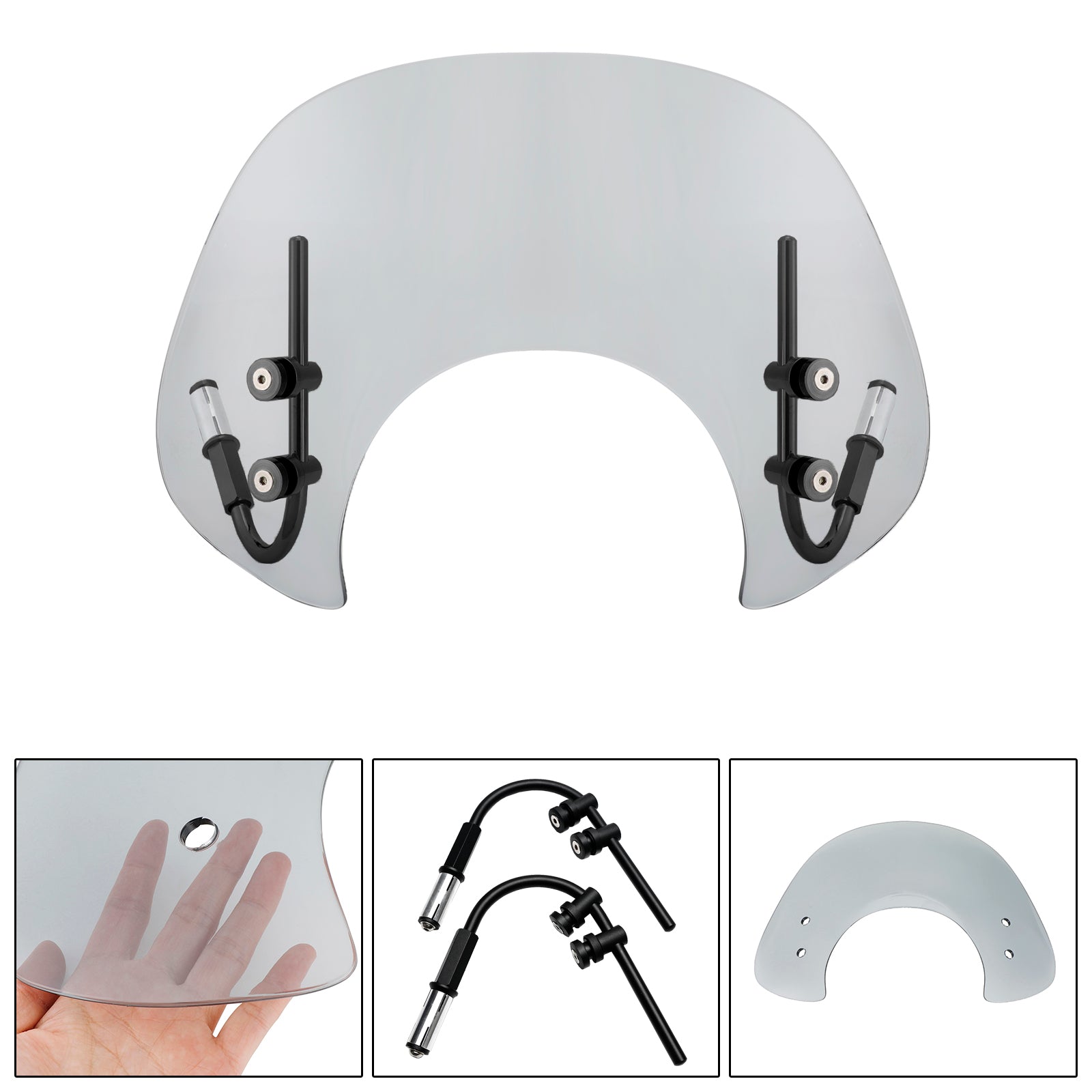 2017-2022 Vespa GTS250 GTS300 Short Windshield WindScreen