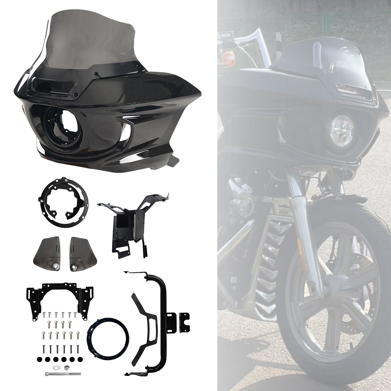 2018-2025 LOW RIDER/ S Headlight Fairing with 6.5" Windshield