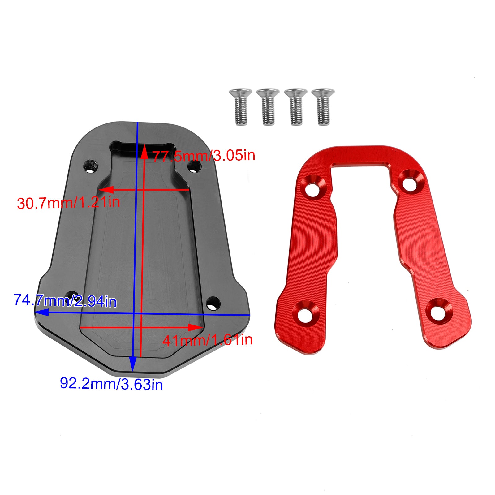 Support de plaque d'agrandissement de béquille HONDA CRF300L 2021 – 2023