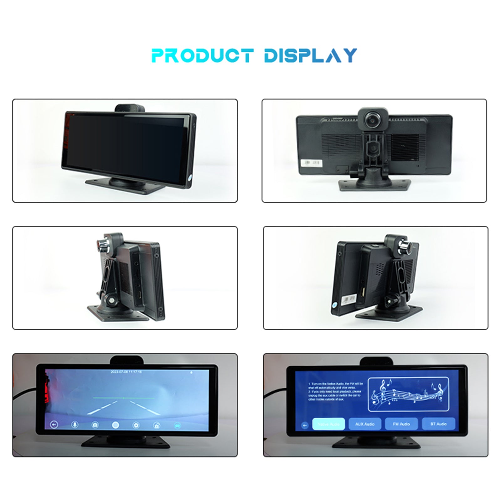 10,26 inch Smart Screen DVR NTSC-formaatmonitor voor RV Truck Bus + achteruitrijcamera