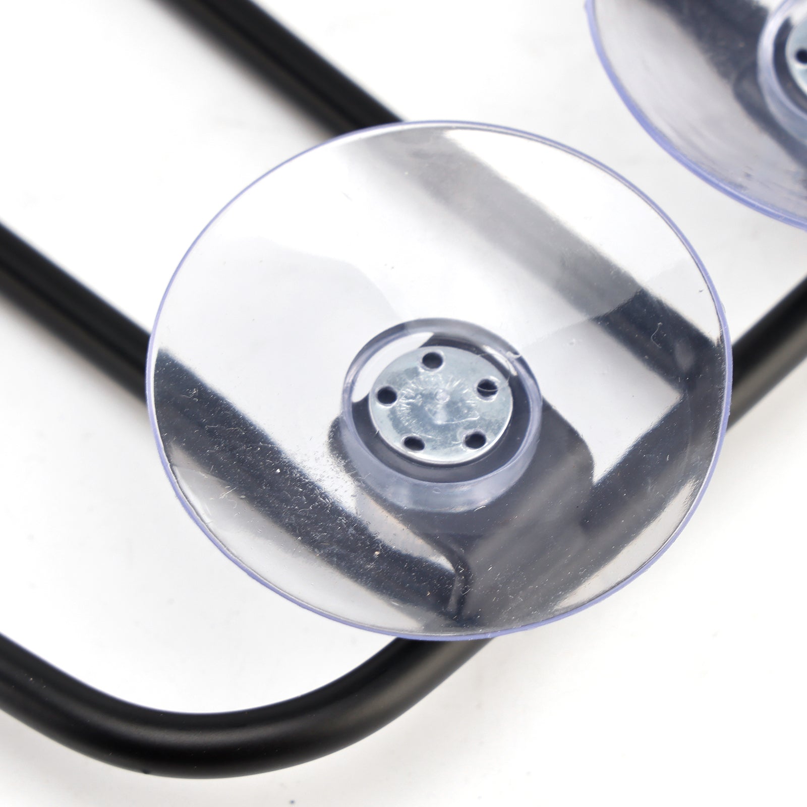 Classic Style Motorcycle Black Universal Parcel Tank Rack Carrier w/Suction Cups