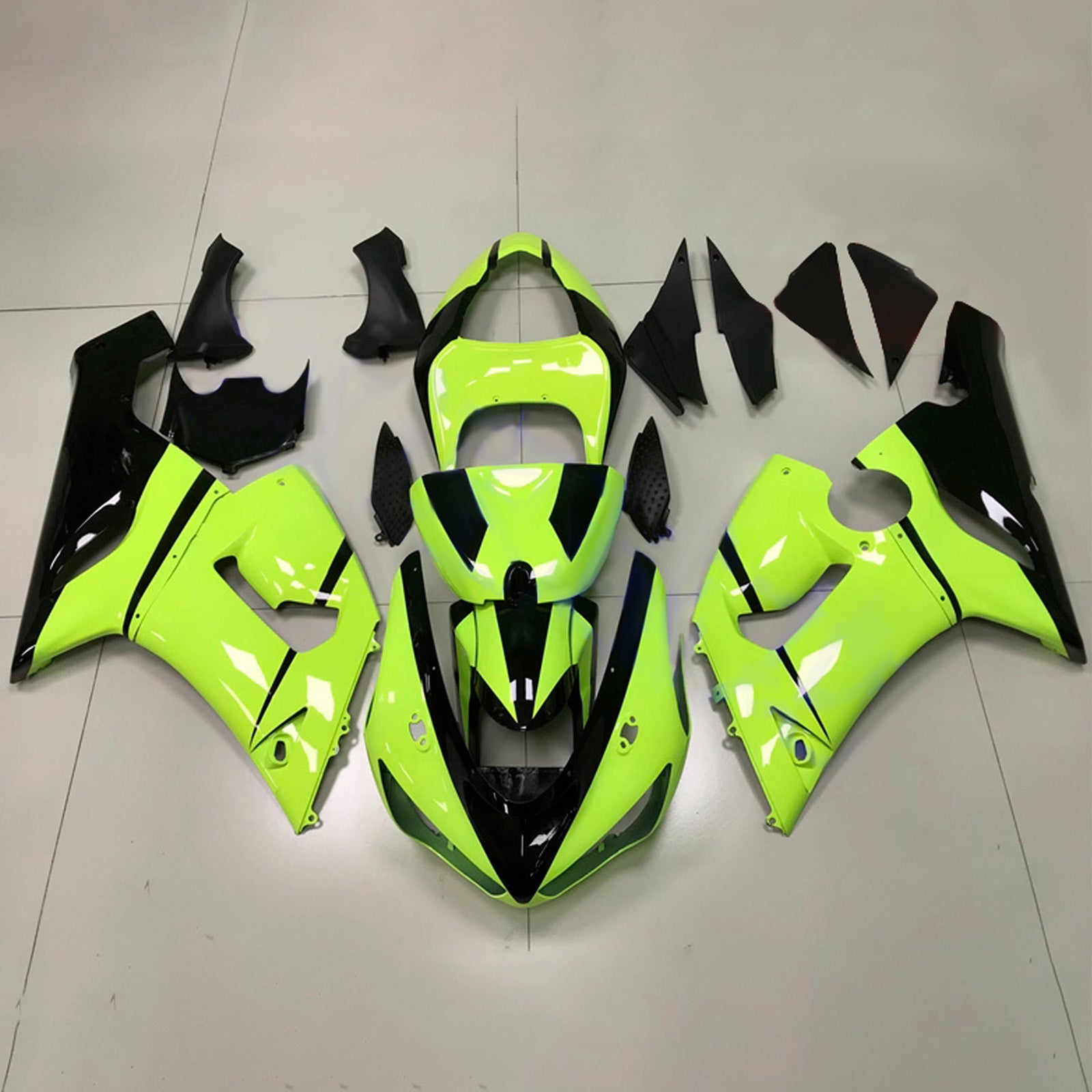 Injection Fairing Kit Bodywork Plastic ABS fit For Kawasaki ZX6R 636 2005-2006