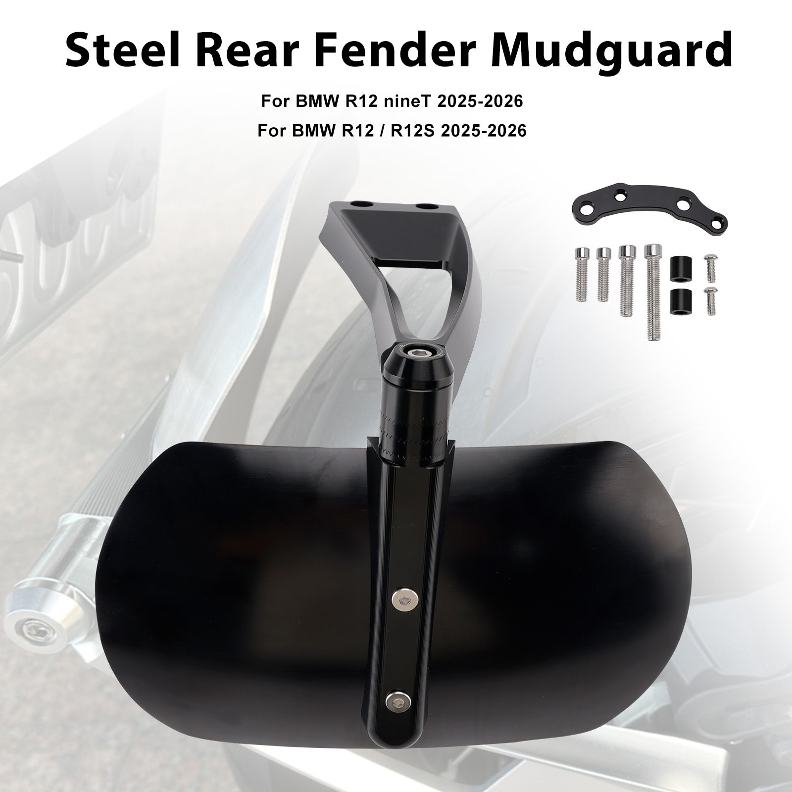2025-2026 For BMW R12 GS Steel Rear Fender Mudguard