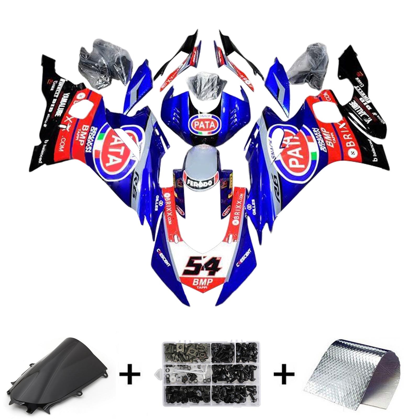 Kit de carénage d'injection Yamaha YZF-R6 2017-2023 carrosserie plastique ABS