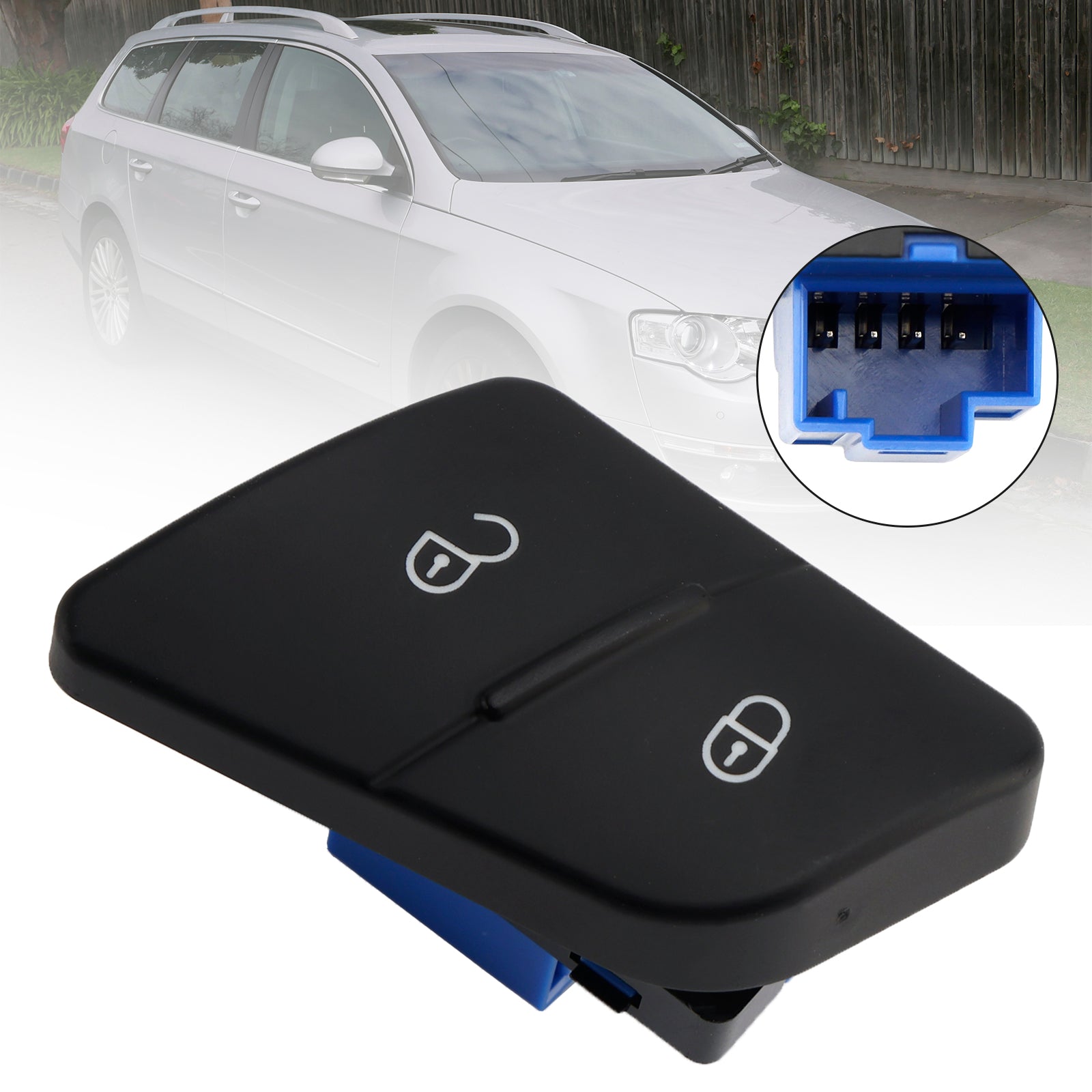Door Lock Switch Control Button Unlock 3C0962125B For VW Passat