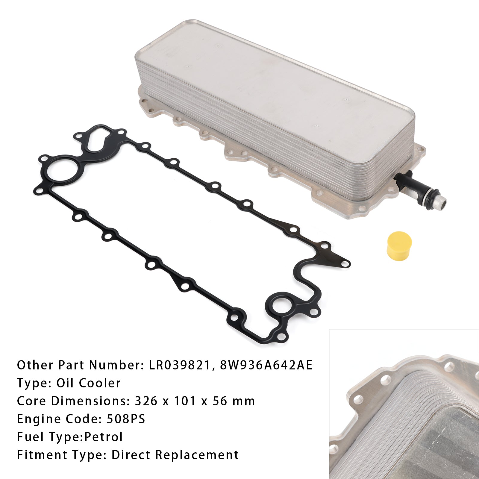 Refroidisseur d'huile moteur Jaguar F-Type X152 5.0 SCV8 R 508PS Coupé 2013-2021 LR039821 8W936A642AE