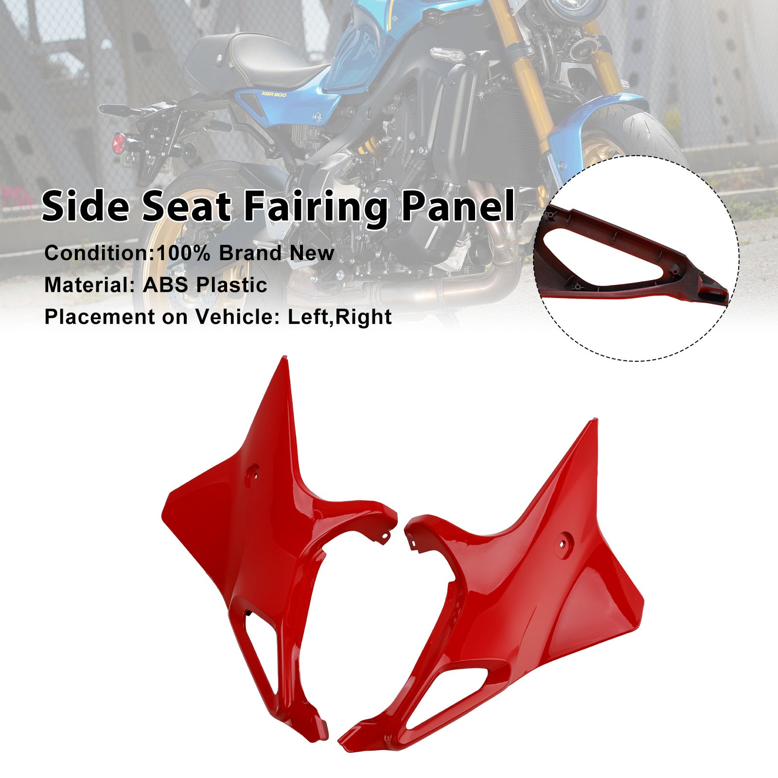 Capot de panneau de carénage de siège latéral Yamaha XSR 900 XSR900 2022-2025