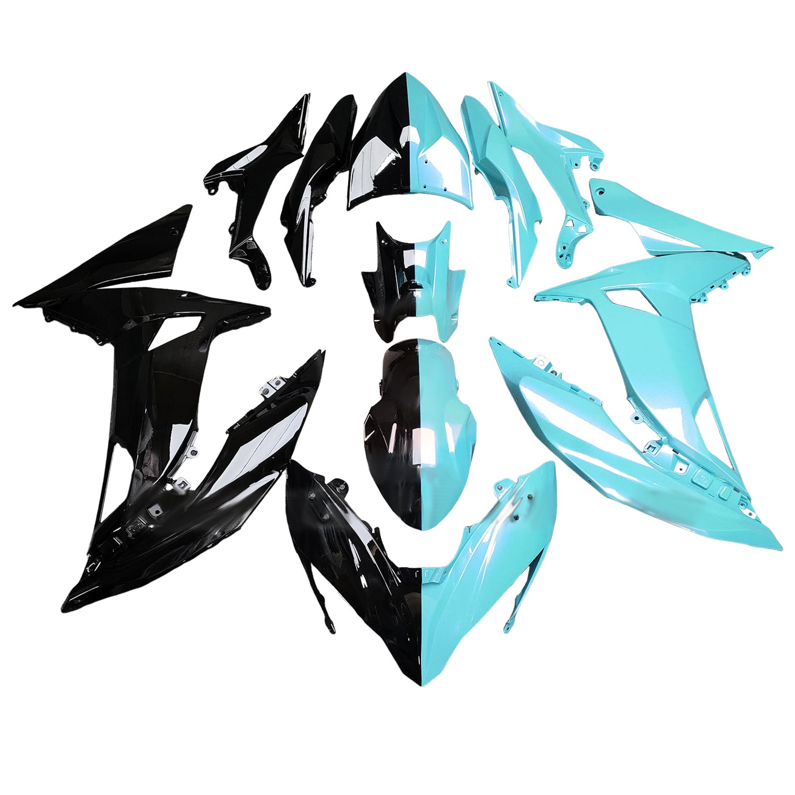 Injection Fairing Kit Bodywork Plastic ABS fit For Kawasaki ER-6F Ninja650R 2017-2019