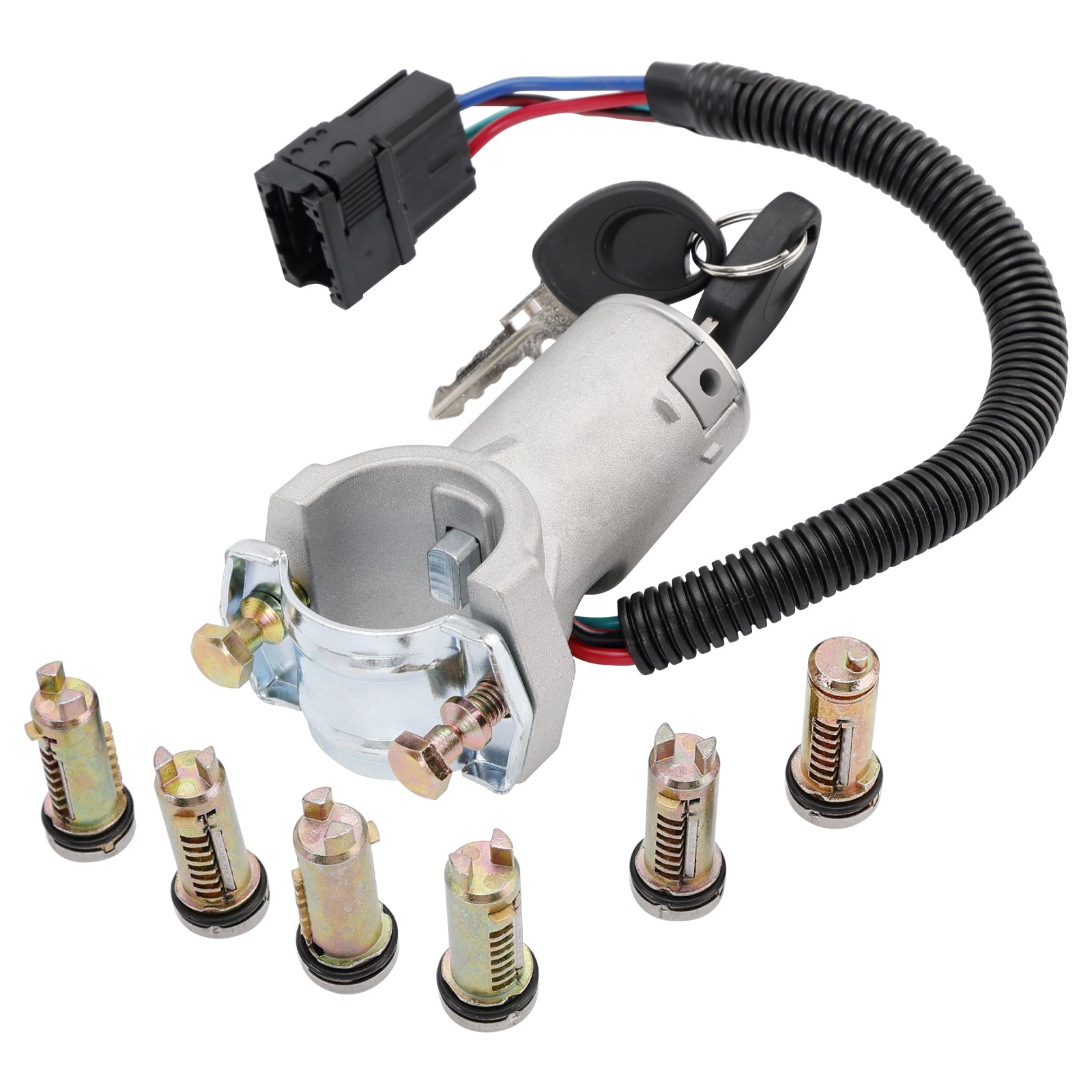 Ignition lock + 6x locking cylinder + key 2996075 For Iveco Daily 06-12