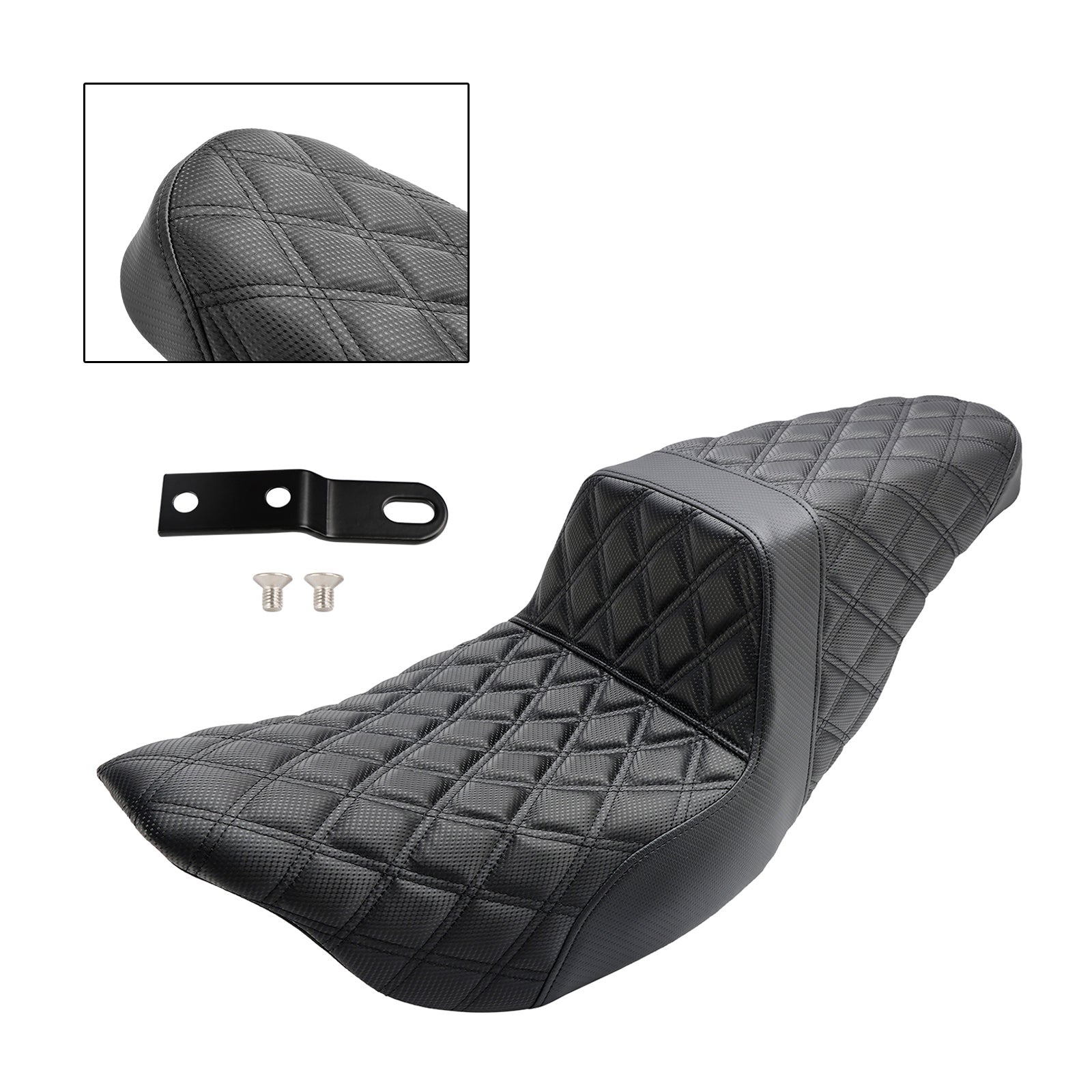 2008-2009, 2019-2022 Electra Glide Standard EFI FLHTI Reemplace el asiento delantero trasero del pasajero negro