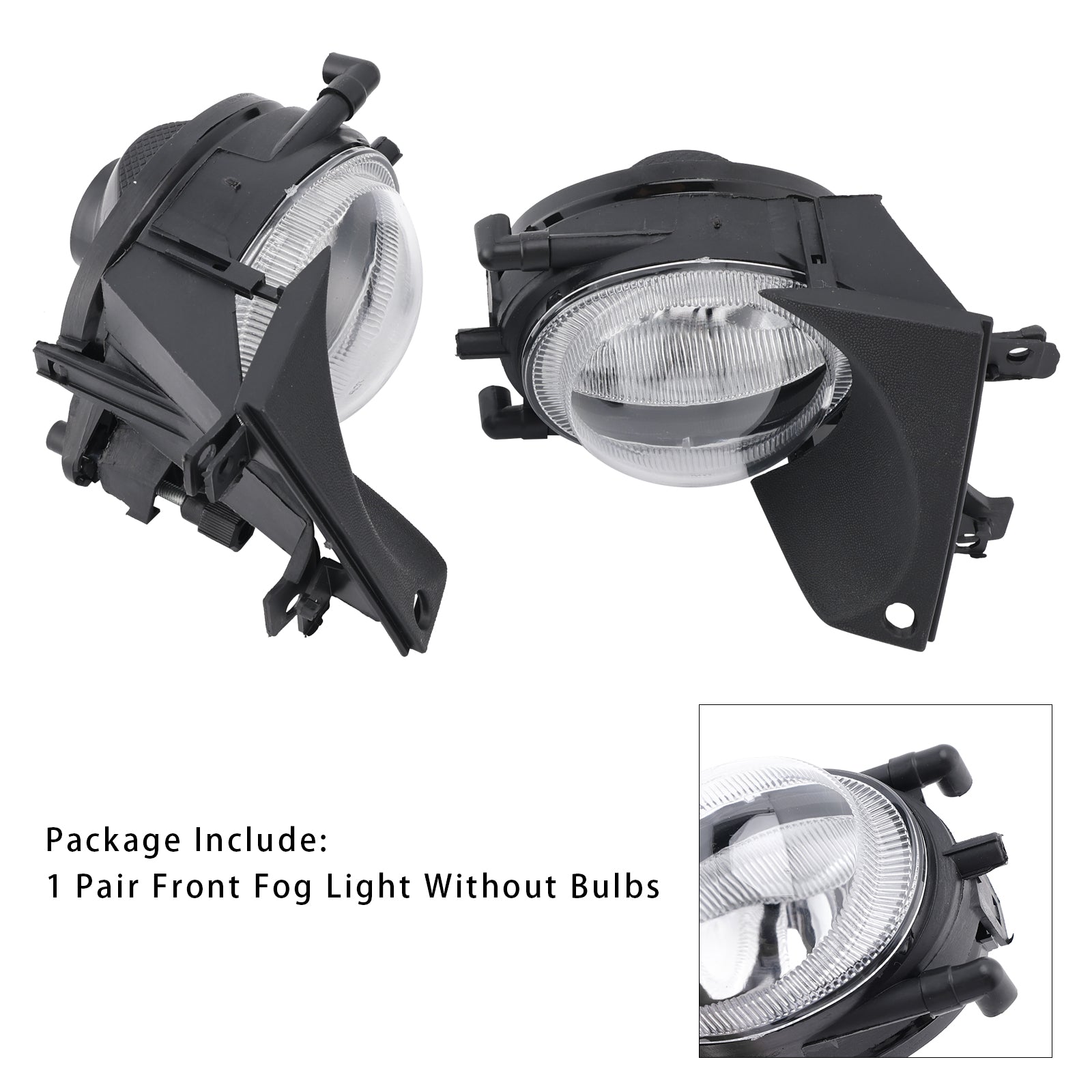 1999-2003 BMW E39 5-Série Paire Paire de voyages de pare-chocs avant sans ampoules