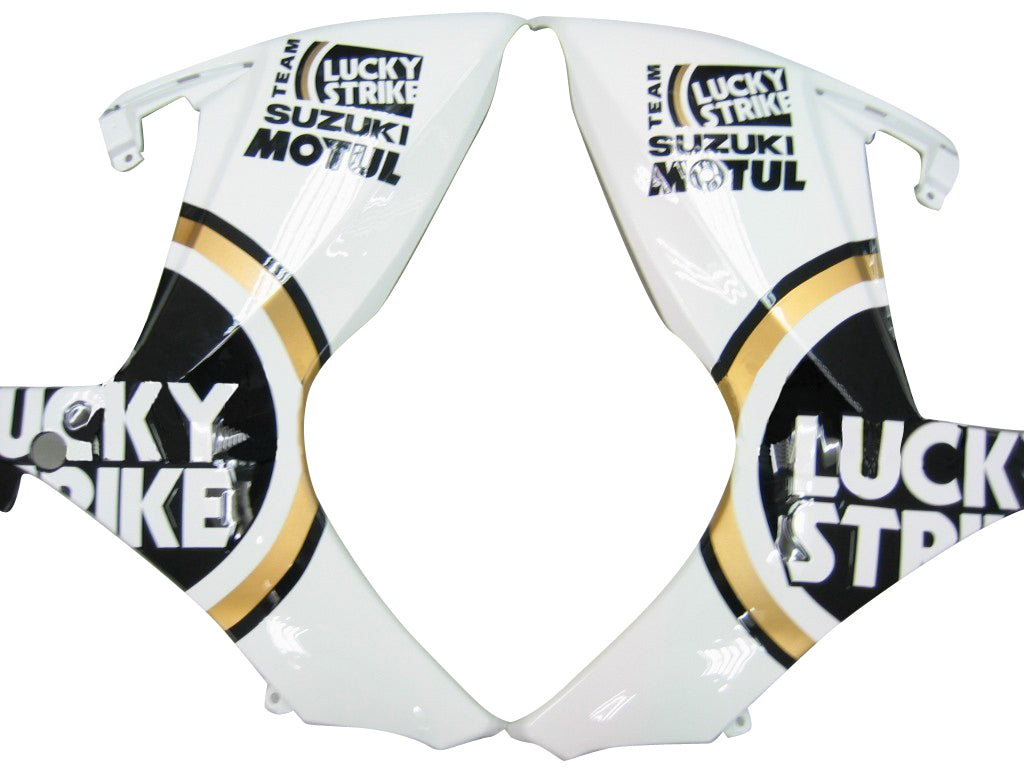 2006-2007 Suzuki GSXR 600 750 Blanc Noir Lucky Strike Racing Carénages Générique