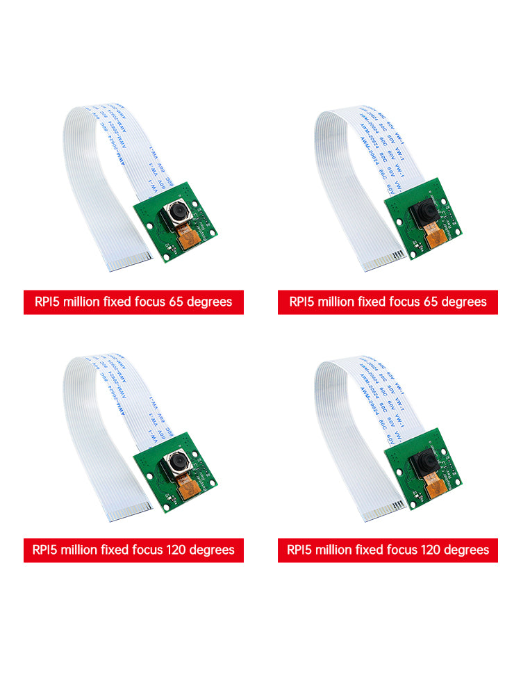 Raspberry Pi 4B Camera 5 Miljoen OV5647 HD Cameramodule Vaste Focus/Autofocus