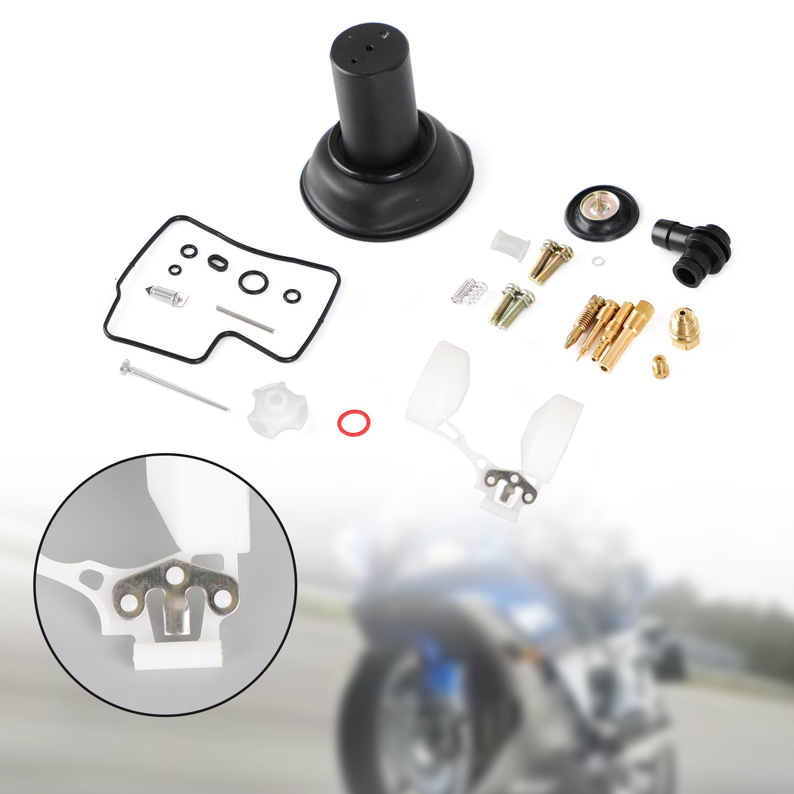 Carburetor Carb Rebuild Kit With plunger & float fit for Honda VLX600 Steed 600