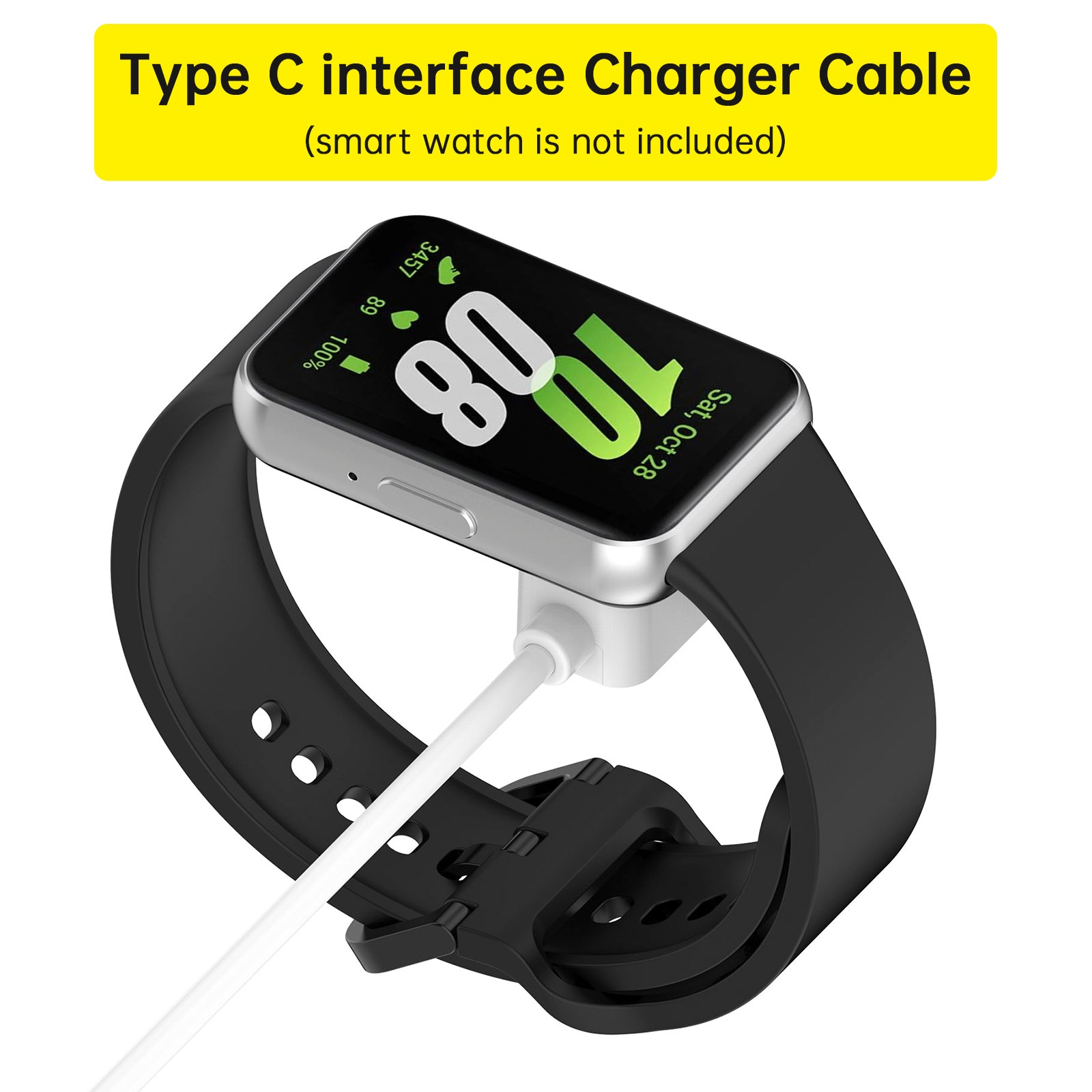 Huawei Watch Fit3 Type C Charging Cable Portable Charger For Band 10/9/8/7/6pro