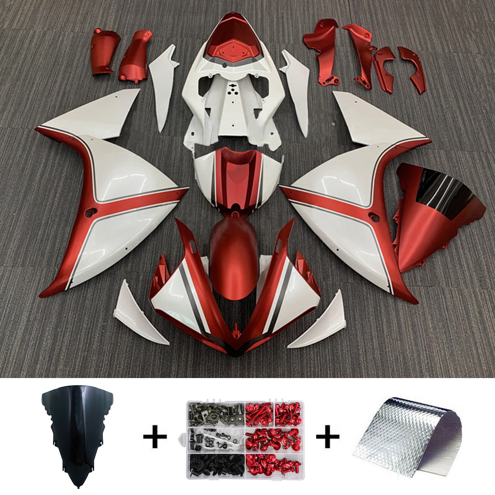 2012-2014 Yamaha YZF-R1 Injection Fairing Kit Bodywork Plastic ABS