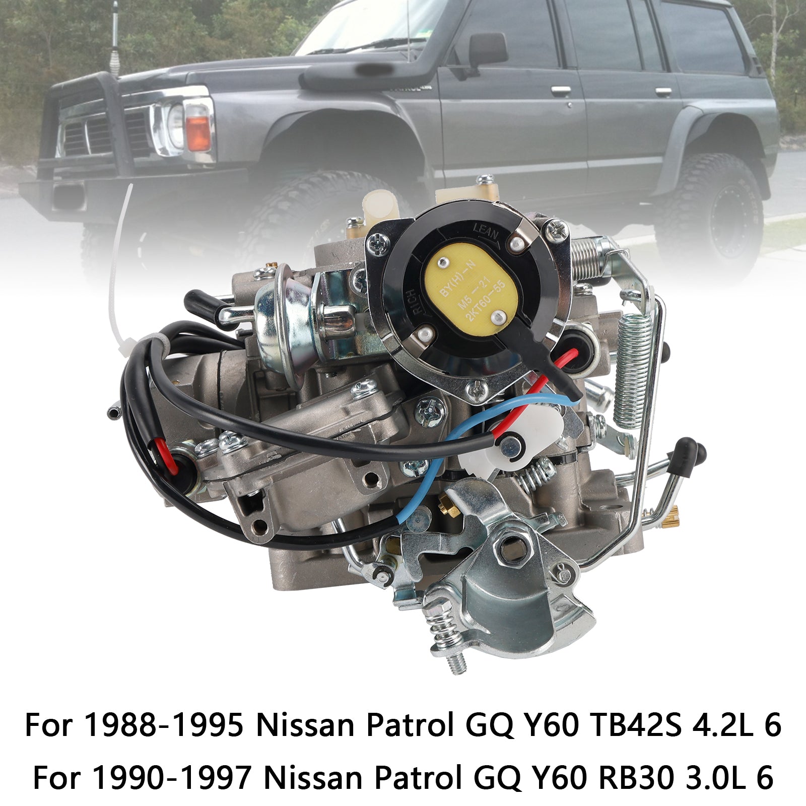 1990-1997 Nissan Patrol GQ Y60 RB30 3.0L 6 2 carburador de barril 16010-26J00