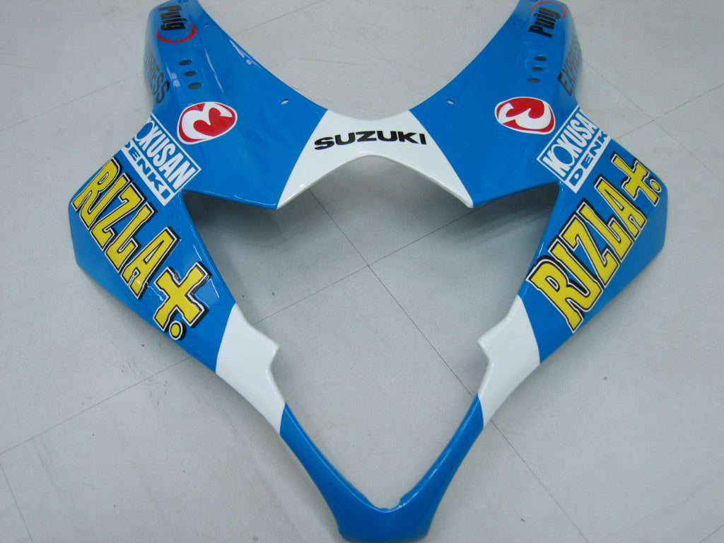 2005-2006 Suzuki GSXR 1000 blauwe Rizla Racing stroomlijnkappen algemeen