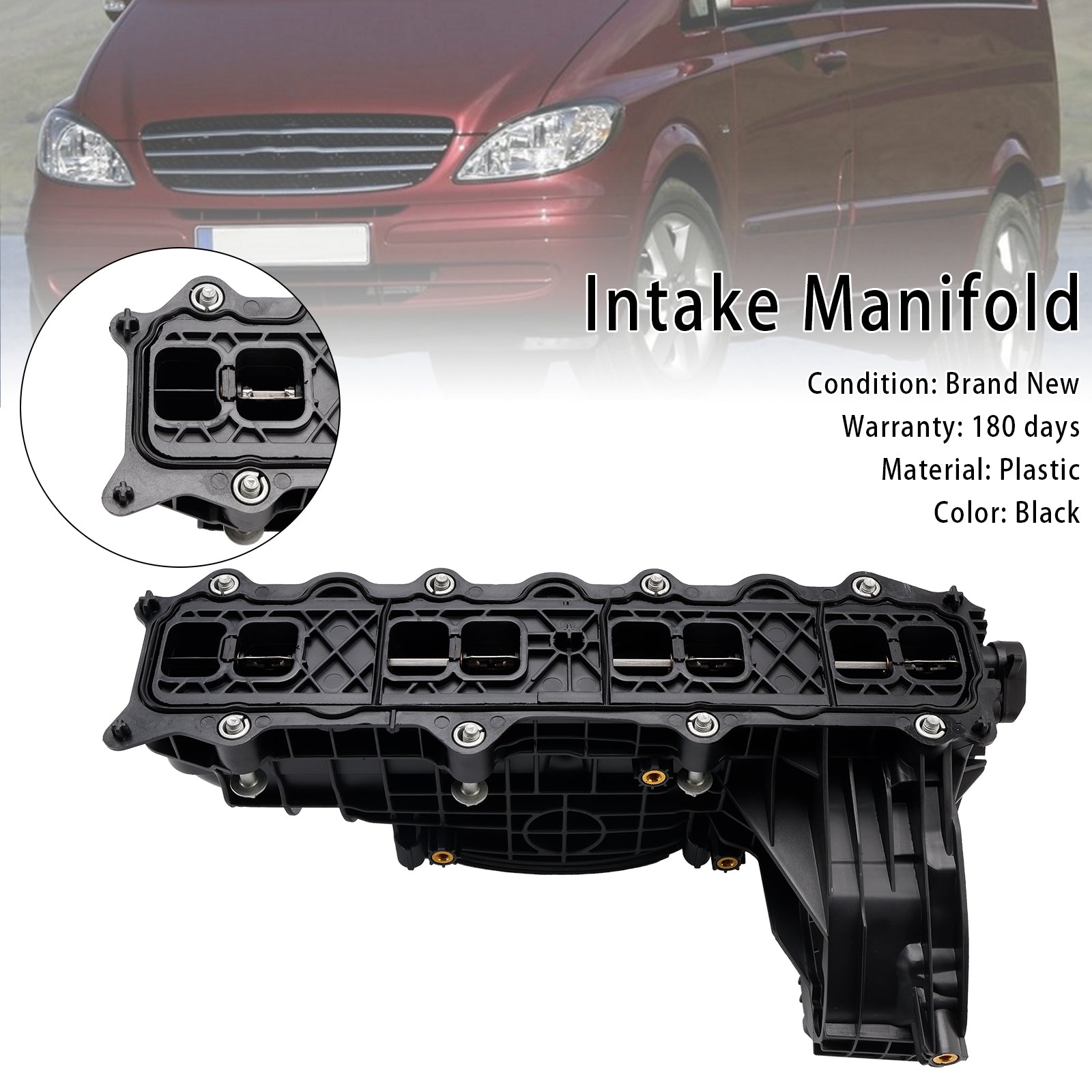 Intake Inlet Manifold A6510904937 Fit Mercedes Benz 2.1 Cdi 2143CCM 2003+