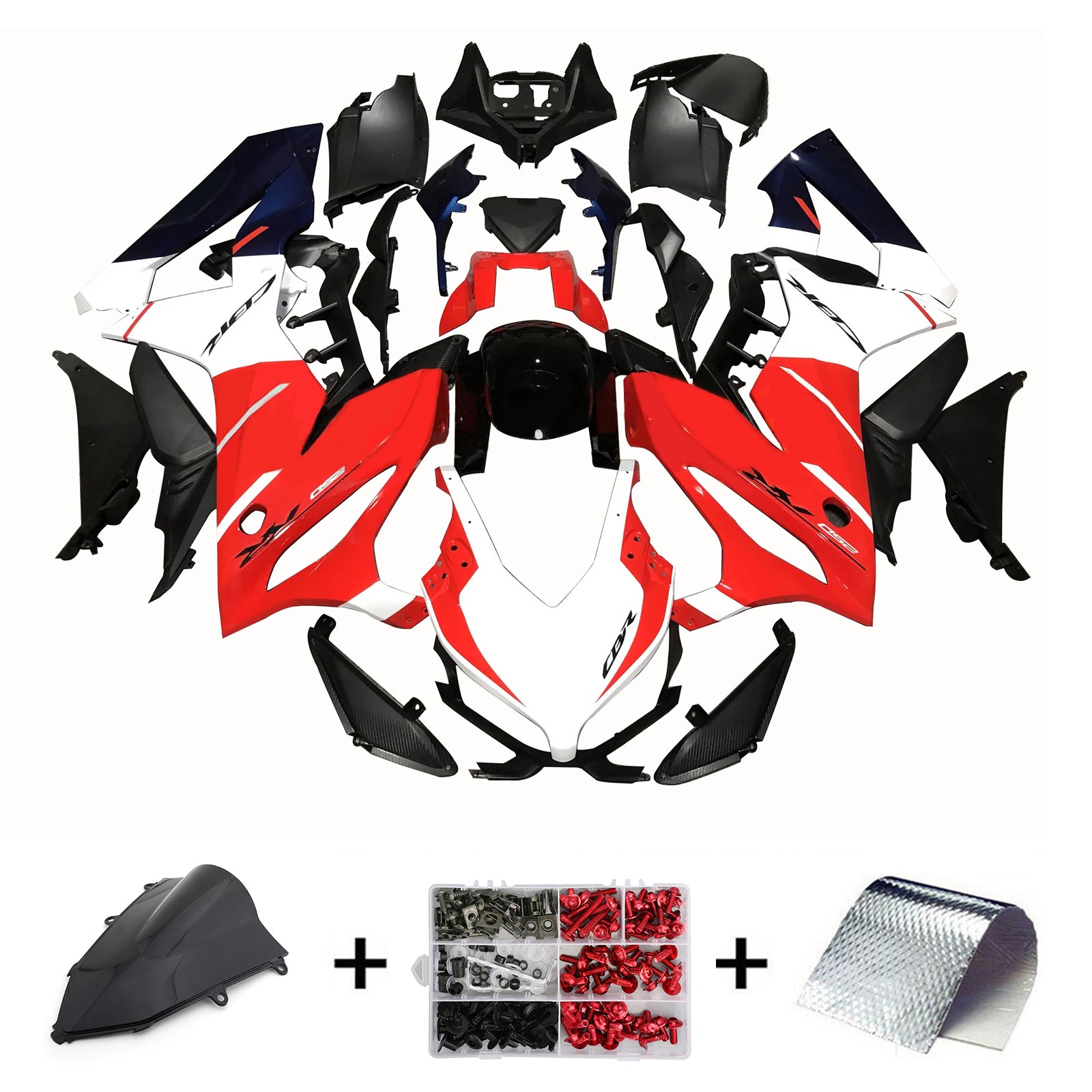 Kit de carénage d'injection Honda CBR650R 2019-2020 carrosserie plastique ABS