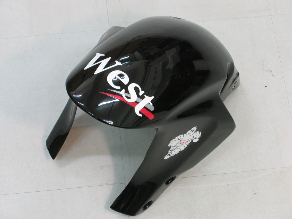 2005-2006 Honda CBR 600 RR Black West Racing Fairings Generic