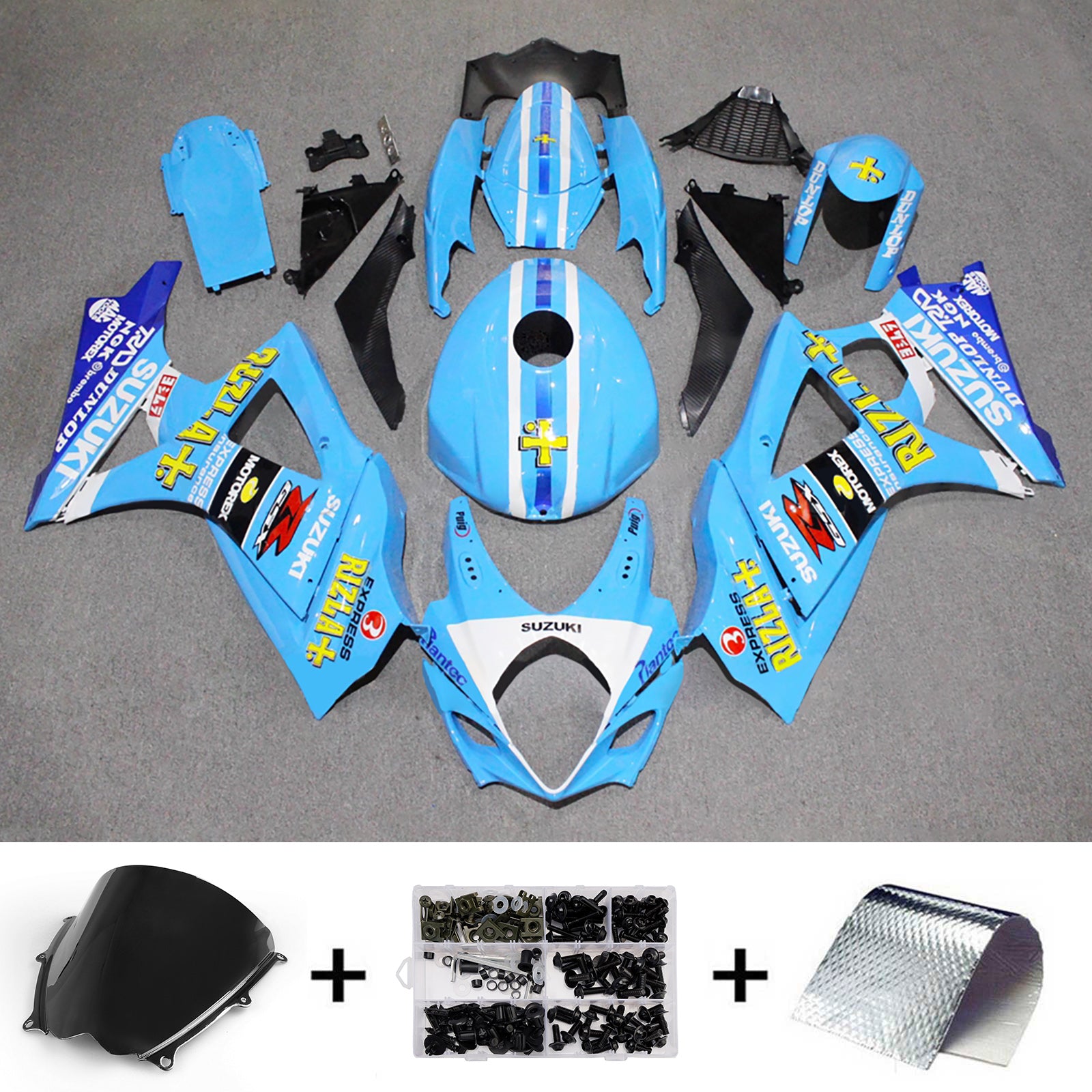Injection Fairing Kit Bodywork Plastic ABS For Suzuki GSXR1000 2007-2008 K7