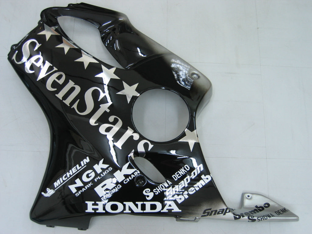 2004-2007 Honda CBR 600 F4i Carénages SevenStars Racing noirs génériques