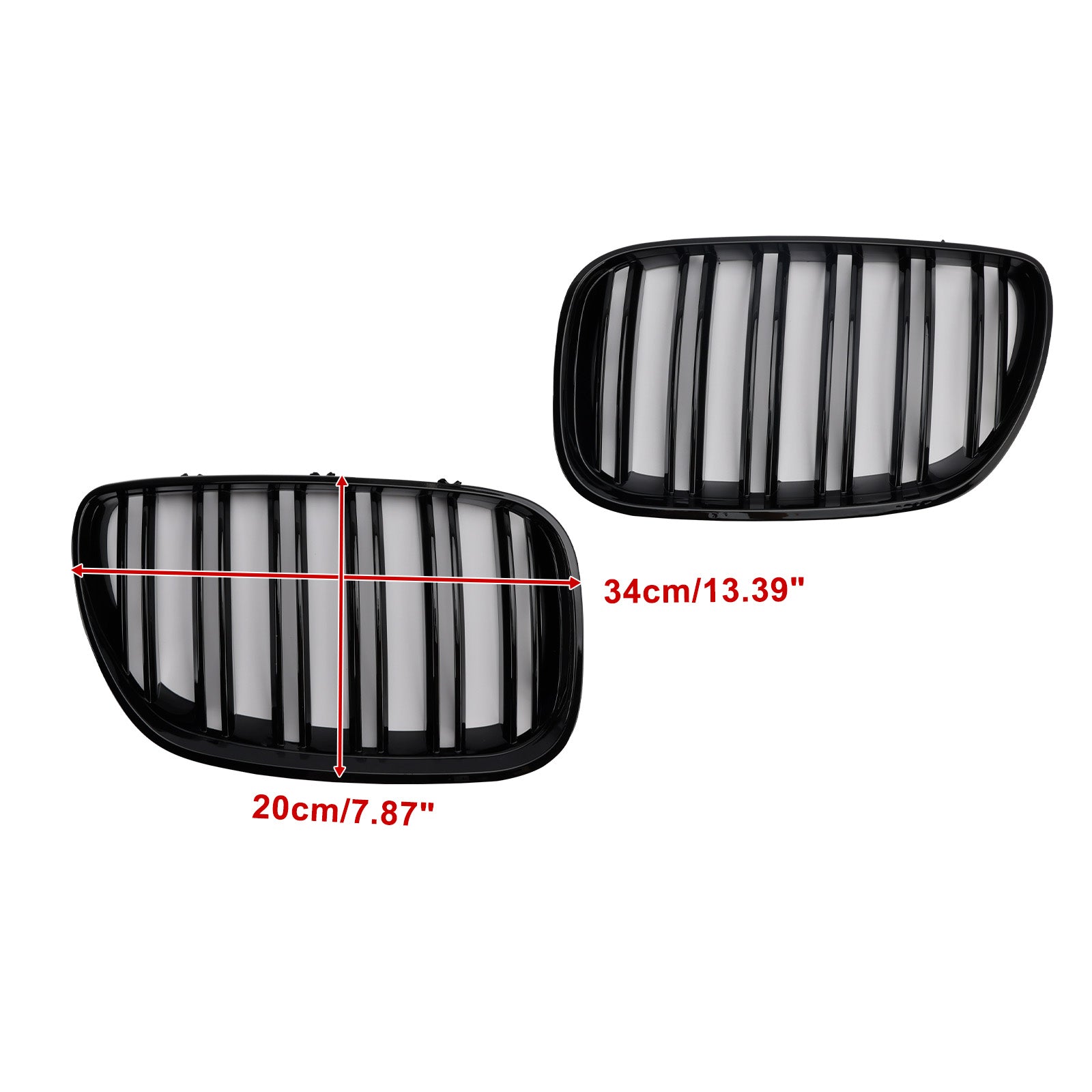 Gloss Black Front Kidney Grille Grill Fit BMW X-Series X5 E53 2004-2006