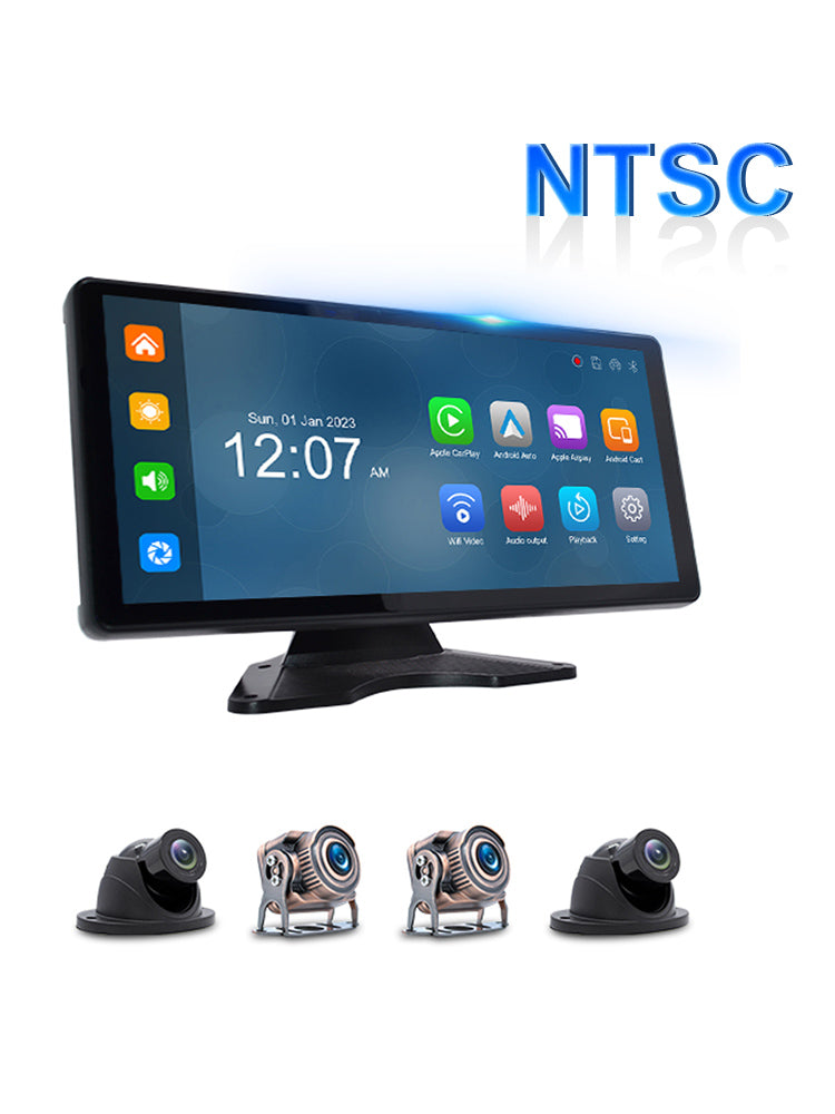 10,36 inch 1600*720 IPS Quantum Screen Touch voor RV Truck Bus + 4 achteruitrijcamera