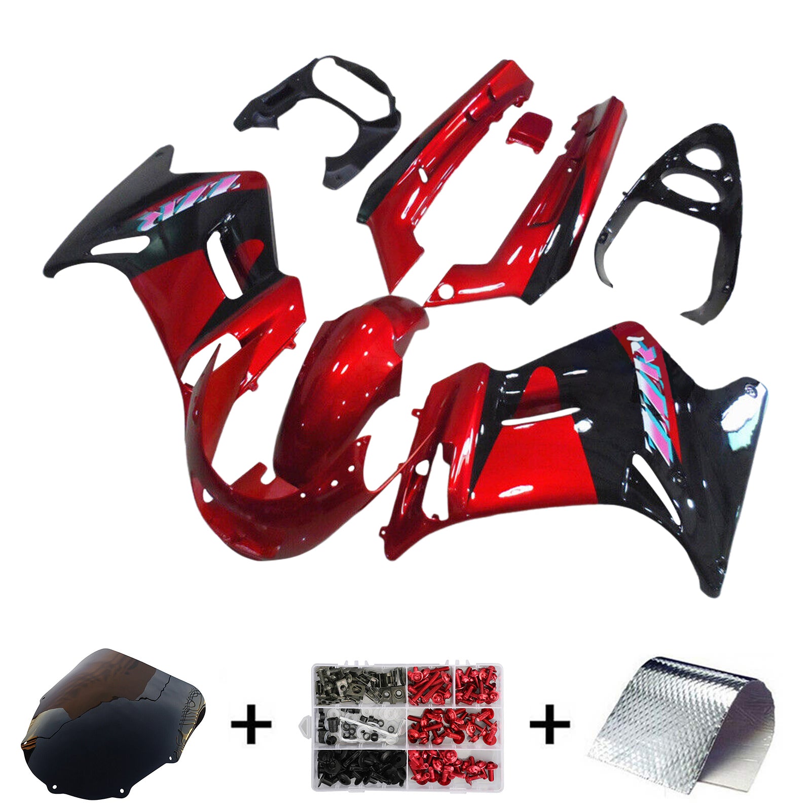 1996-2007 Kawasaki ZZR250 Injection Fairing Kit Bodywork ABS