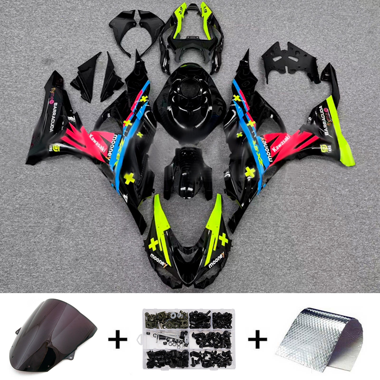 Injection Fairing Kit Bodywork Plastic ABS fit For Kawasaki ZX-6R 2024-2025