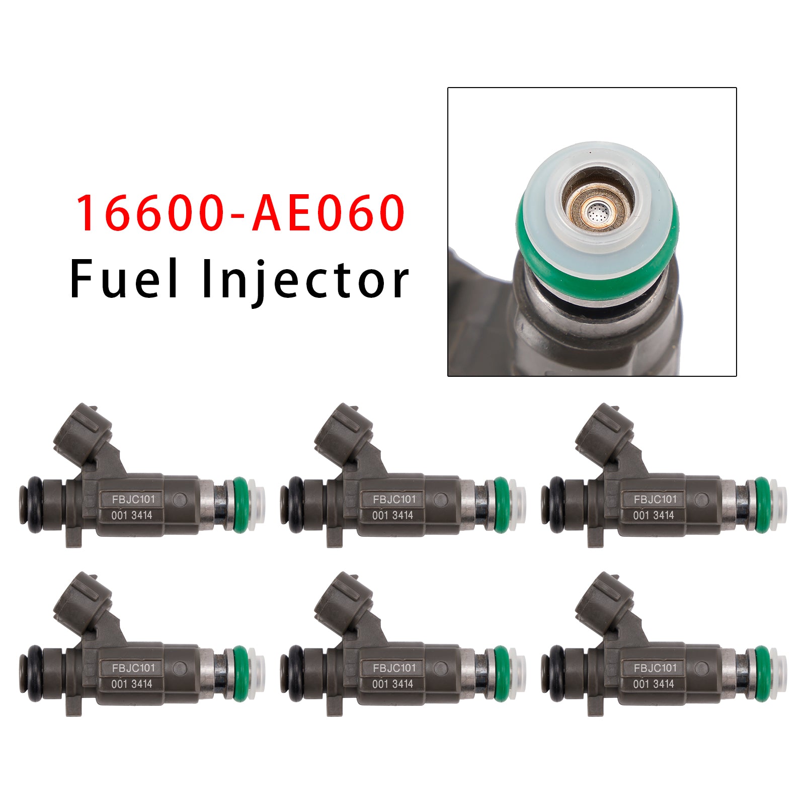 6Pcs Fuel Injector For Nissan Altima 3.5L VQ35DE VK45DE 02-05 16600-AE060