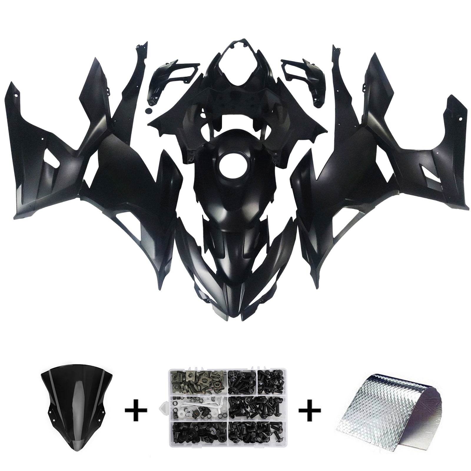 Injection Fairing Kit Bodywork For Kawasaki EX400 Ninja400 2018-2024