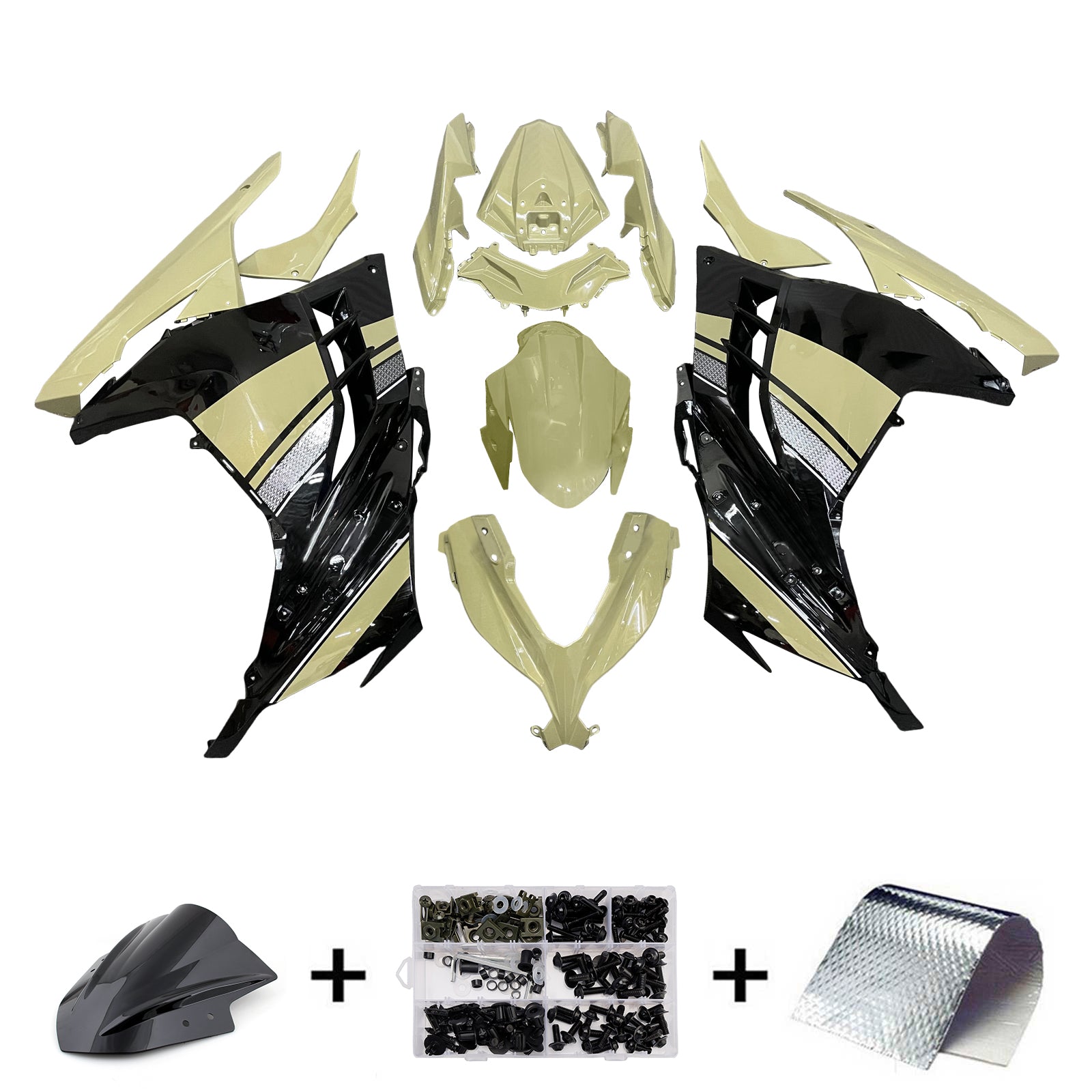 Injection Fairing Kit Bodywork Plastic ABS fit For Kawasaki EX300 Ninja300 2013-2024