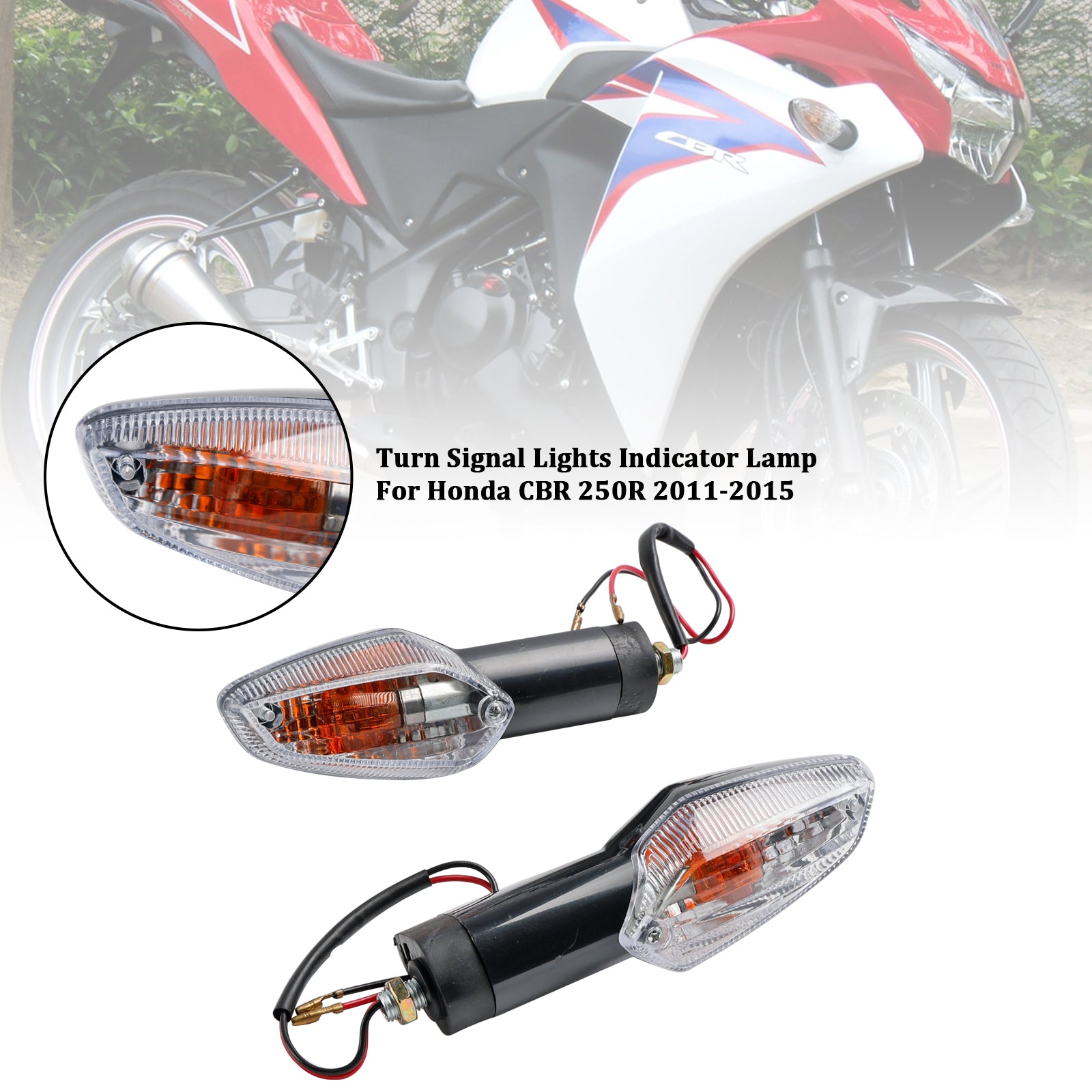 Clignotants, lampe indicateur pour Honda CBR 250R 300R CBF 125 150 CB300