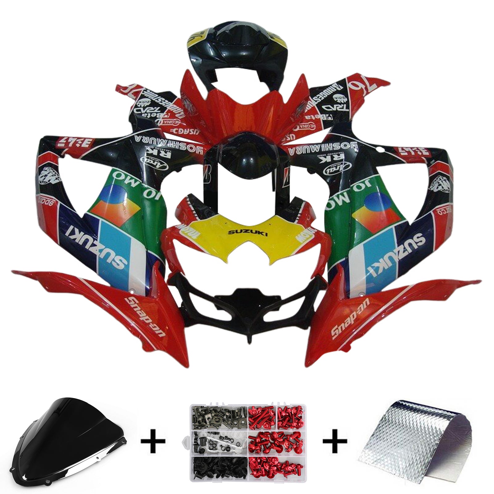 2008-2010 Suzuki GSXR 600/750 K8 Injection Fairing Kit Bodywork Plastic ABS