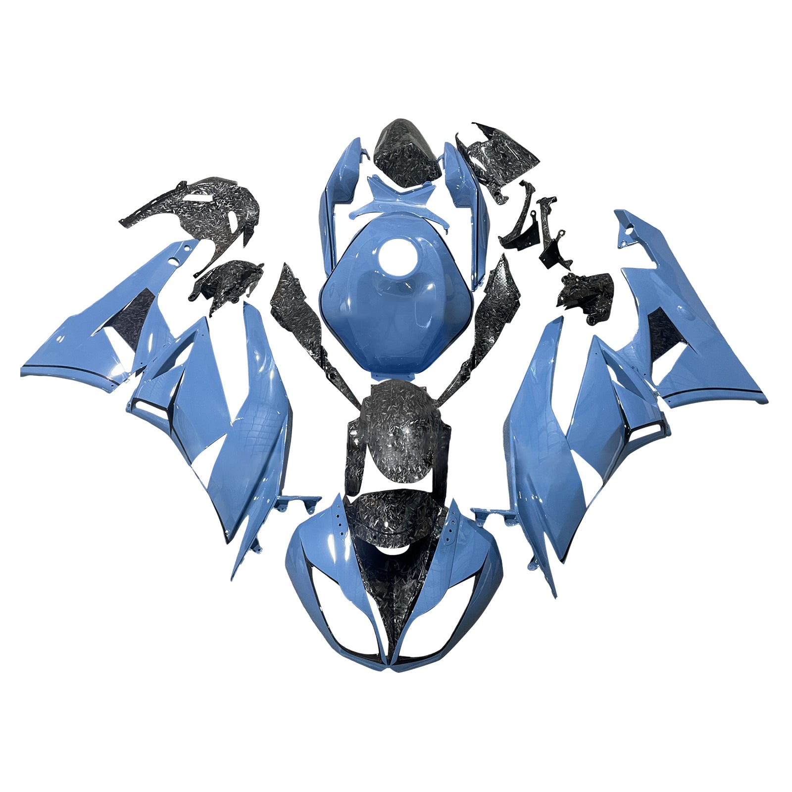 Injectiekuipset carrosserie kunststof ABS geschikt voor Kawasaki ZX6R 636 2009-2012