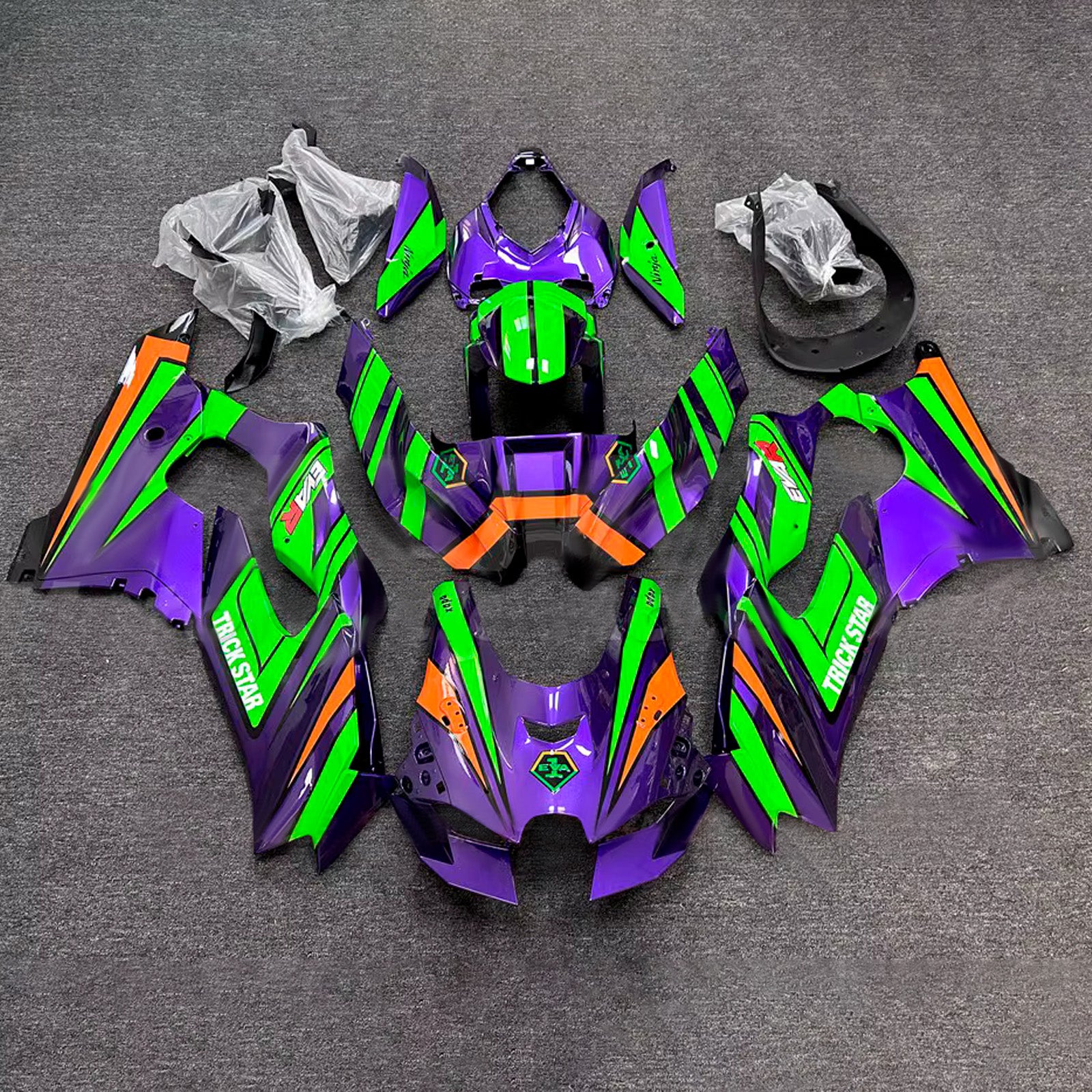 Injection Fairing Kit Bodywork ABS fit For Kawasaki ZX-10R ZX-10RR 2021-2025